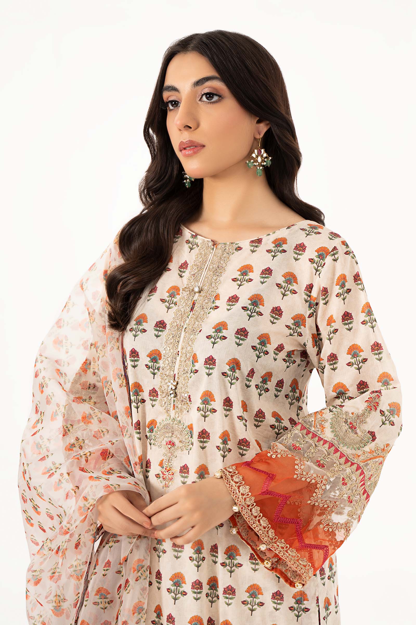 3 Piece Printed Lawn Suit - Image 3