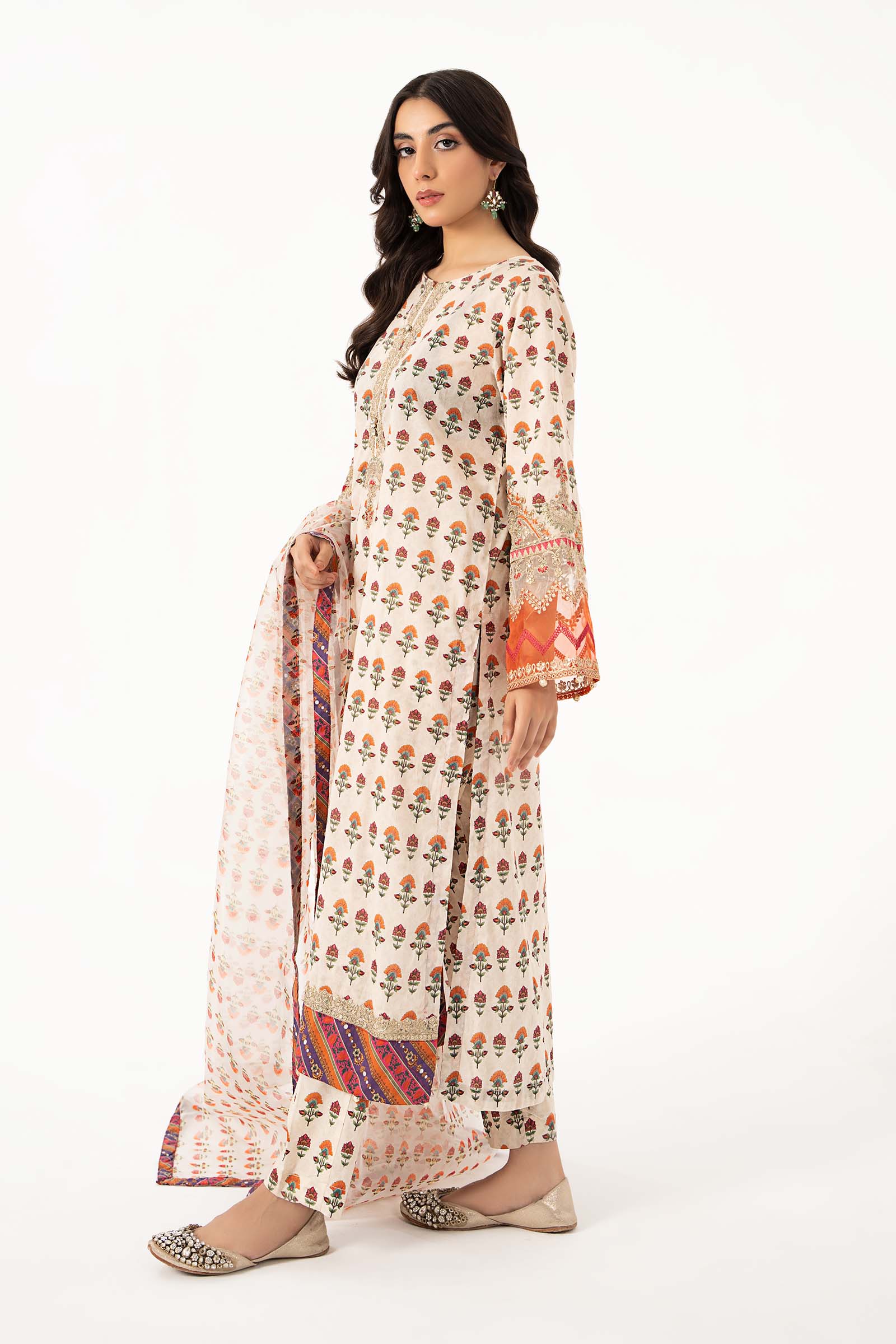 3 Piece Printed Lawn Suit - Image 5