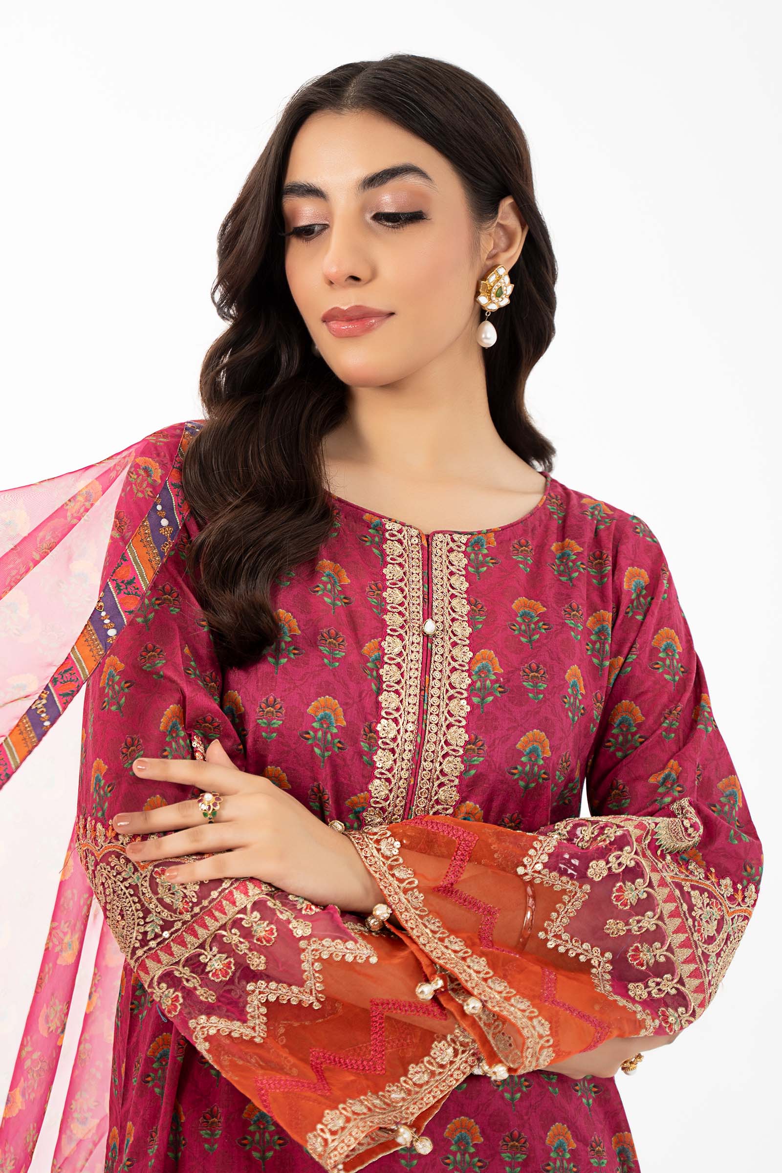 3 Piece Printed Lawn Suit - Image 2