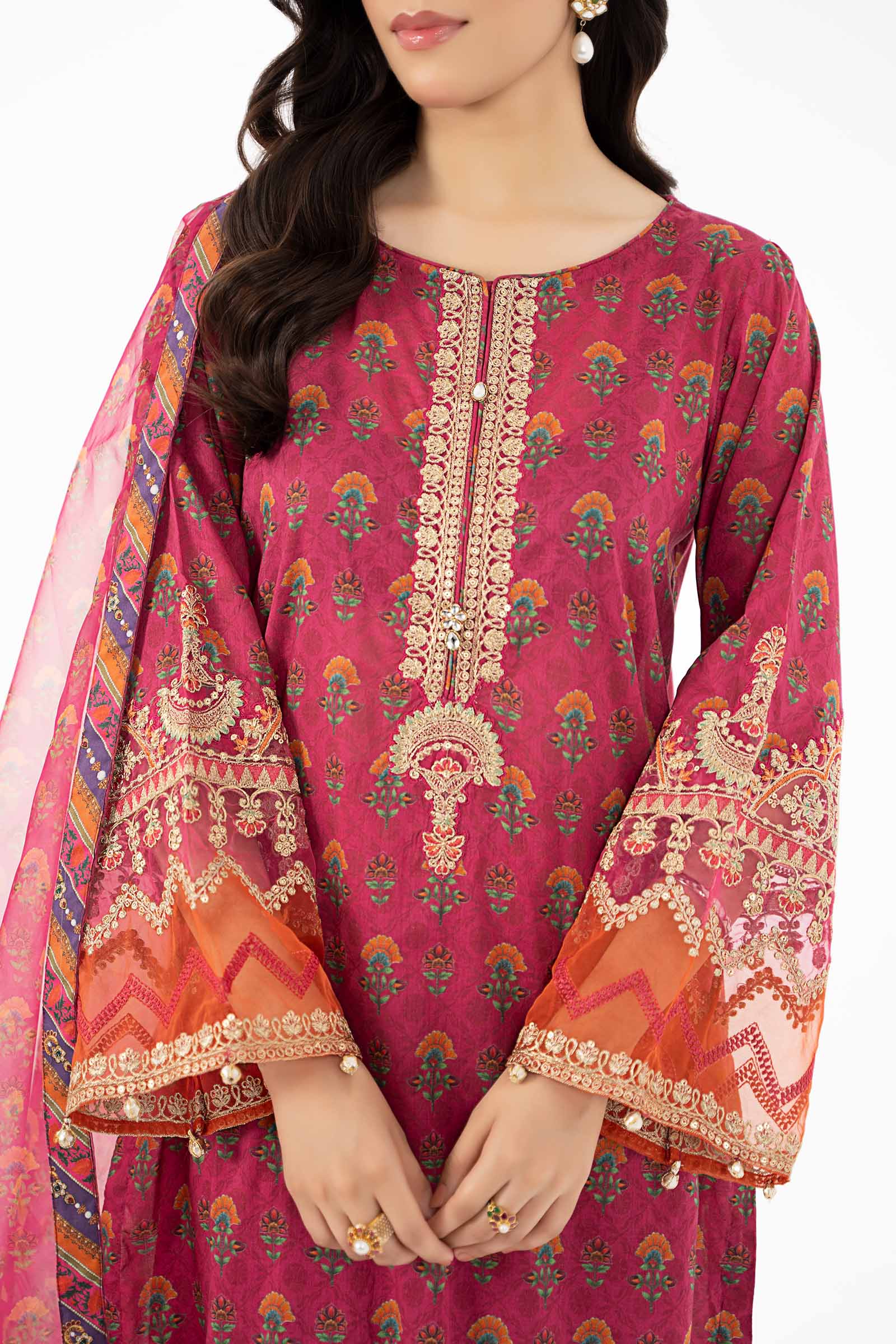 3 Piece Printed Lawn Suit - Image 3