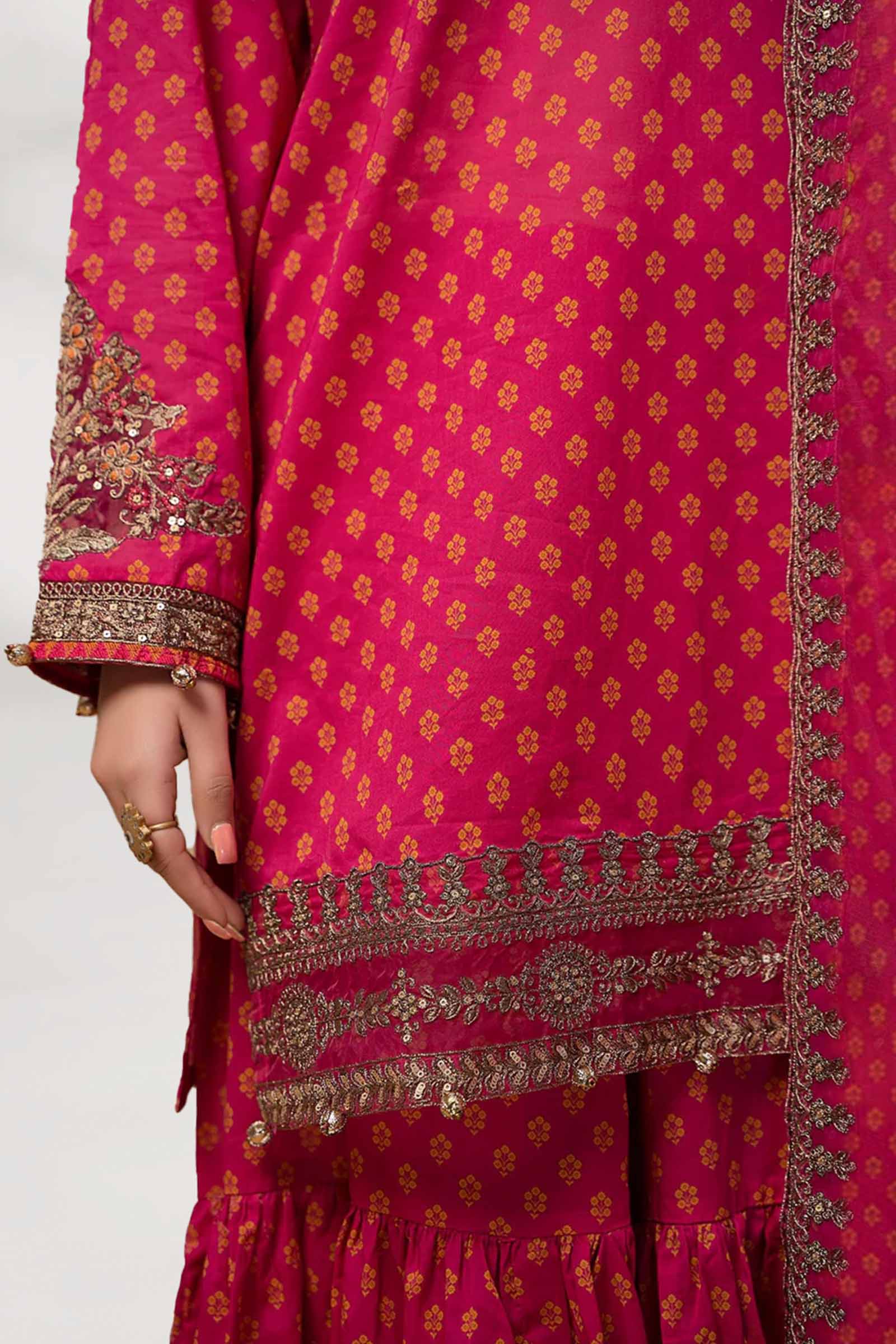 3 Piece Printed Lawn Suit - Image 3