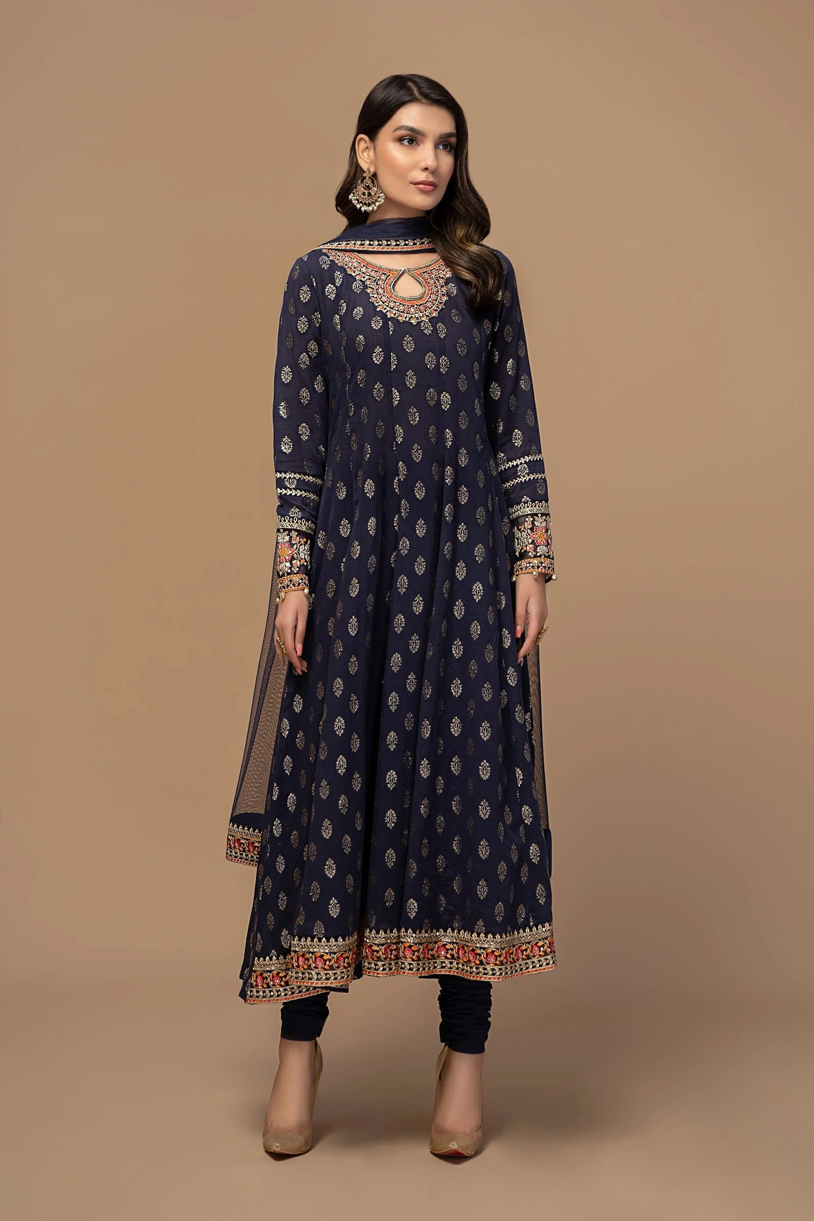 3 Piece Embroidered Suit