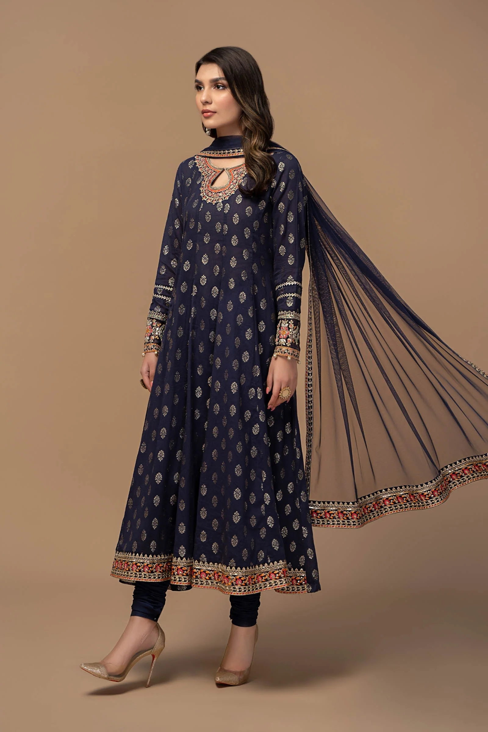 3 Piece Embroidered Suit - Image 5