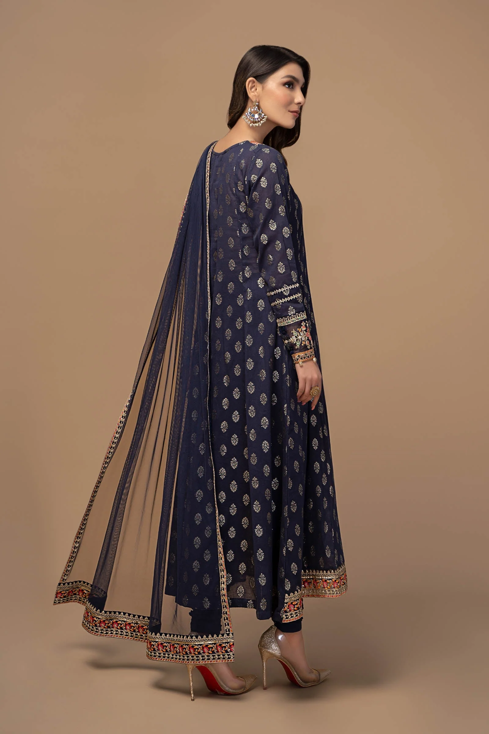 3 Piece Embroidered Suit - Image 6