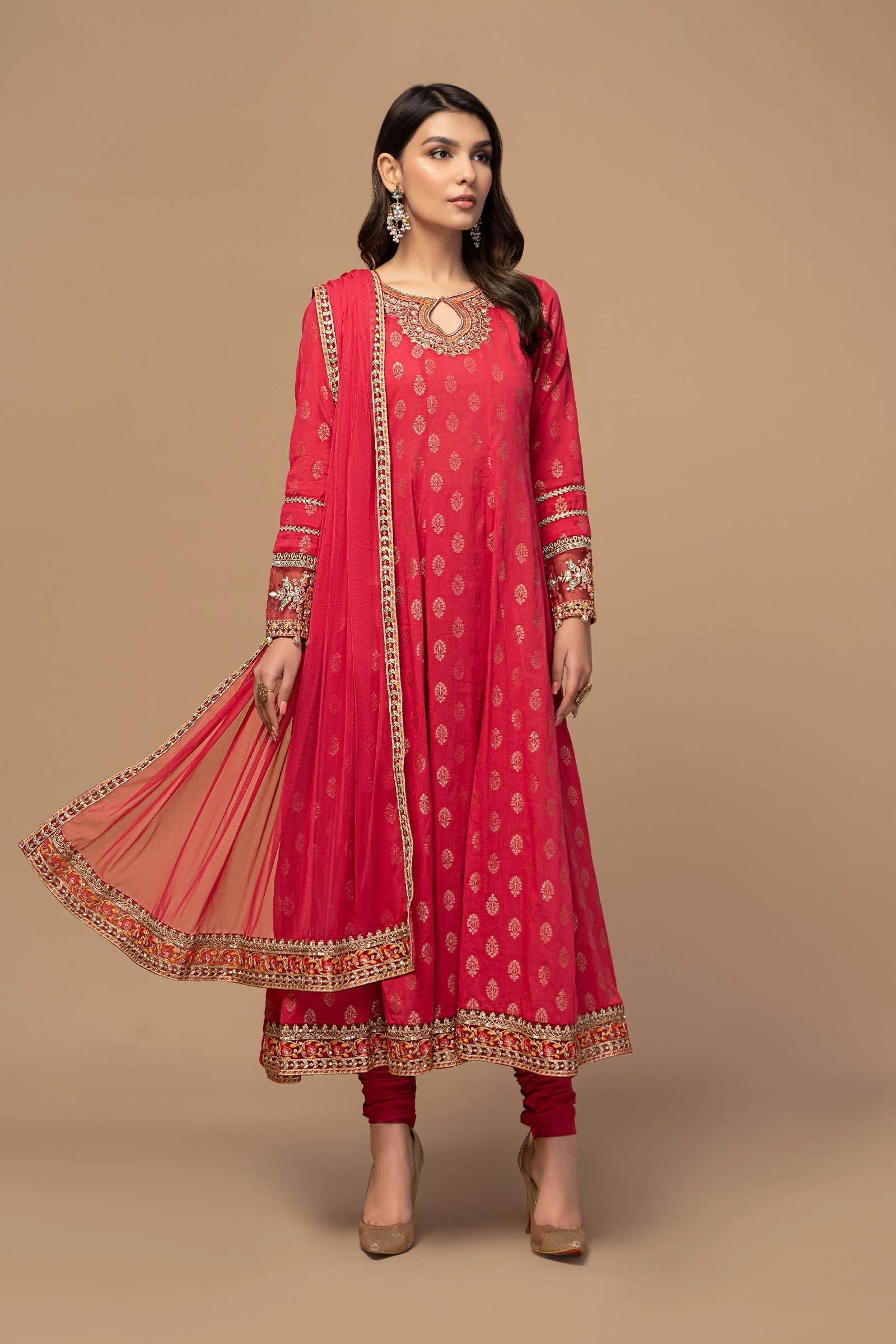 3 Piece Embroidered Suit