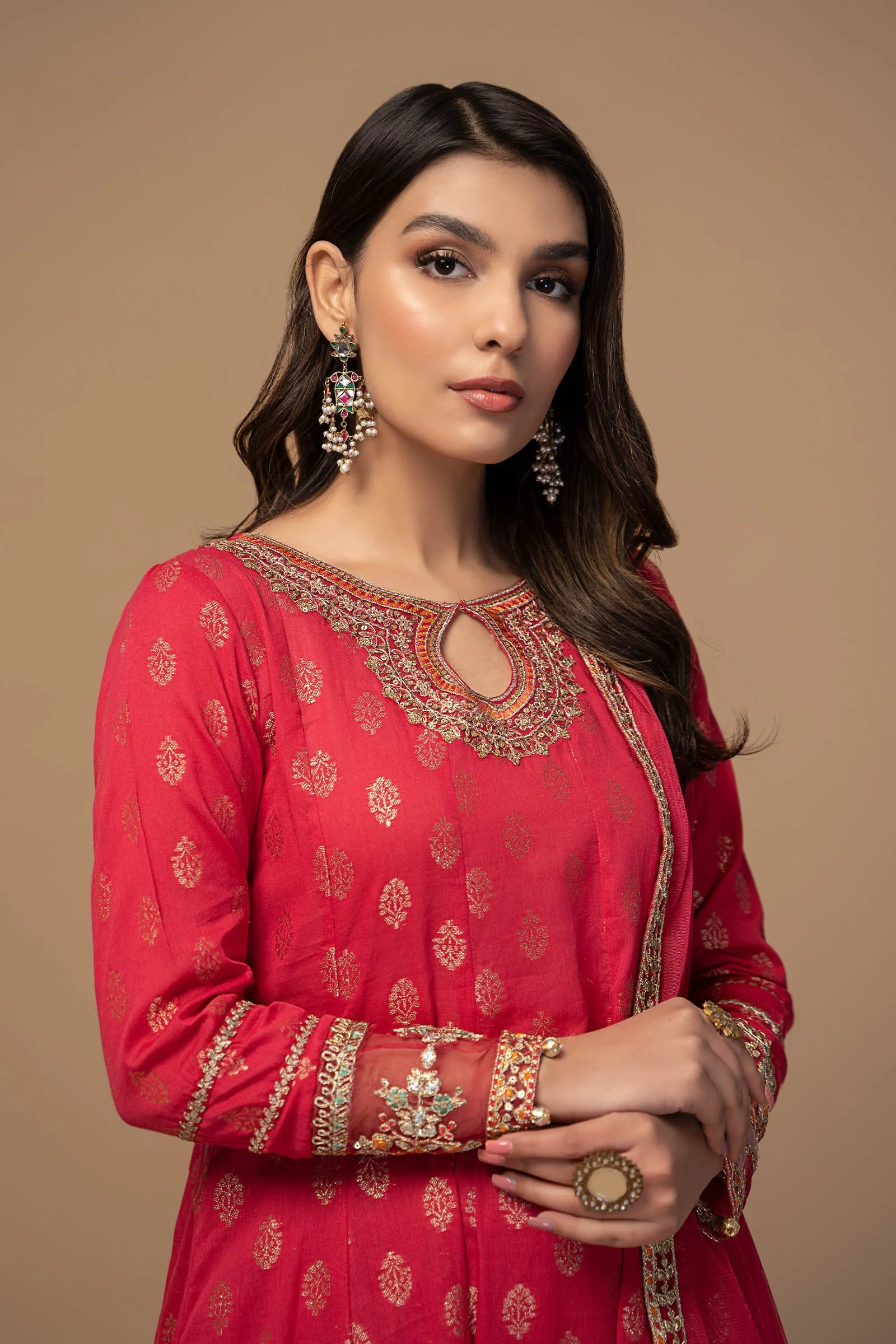 3 Piece Embroidered Suit - Image 2