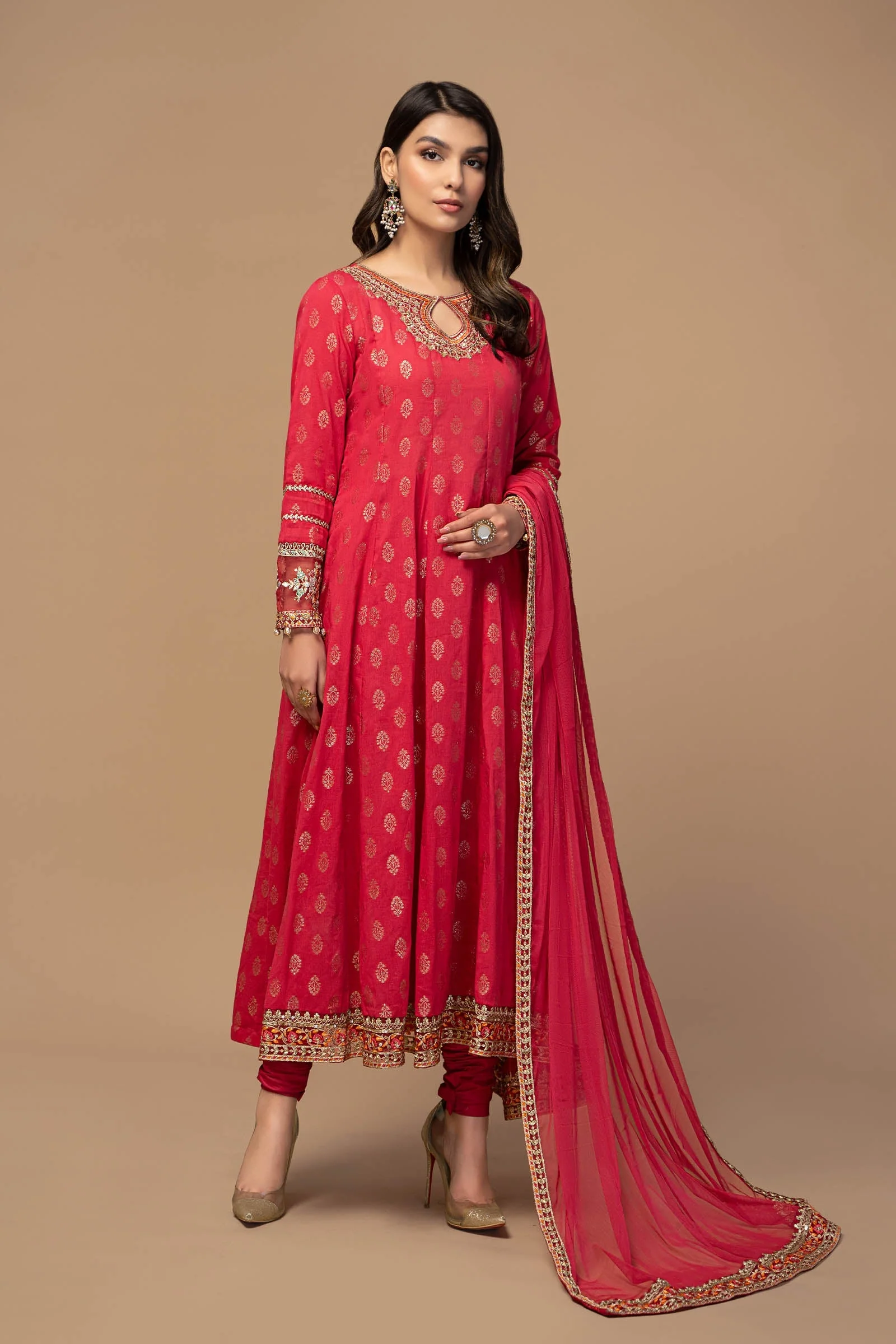 3 Piece Embroidered Suit - Image 5