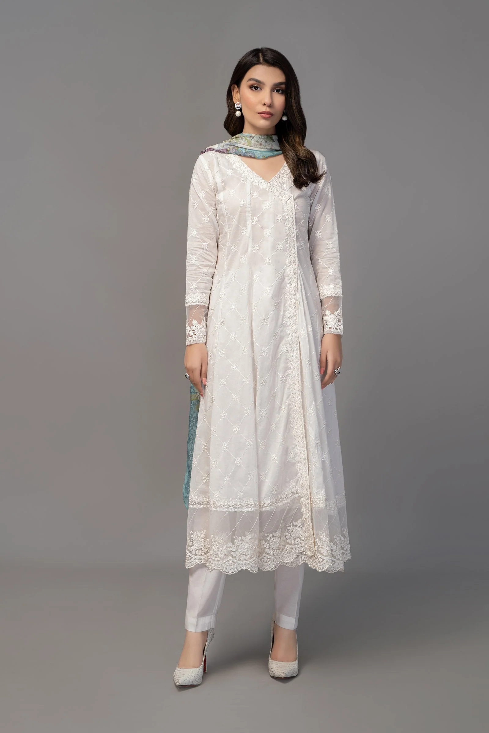 3 Piece Embroidered Suit