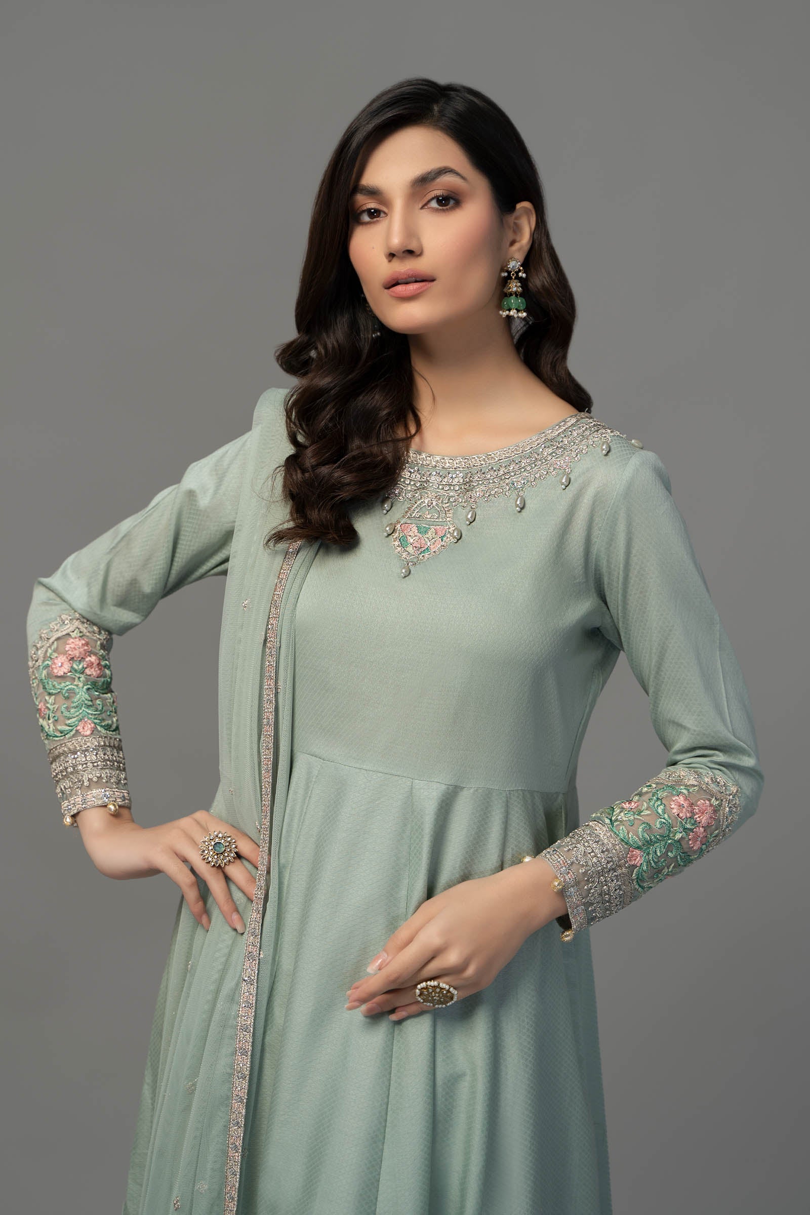 3 Piece Embroidered Suit - Image 2