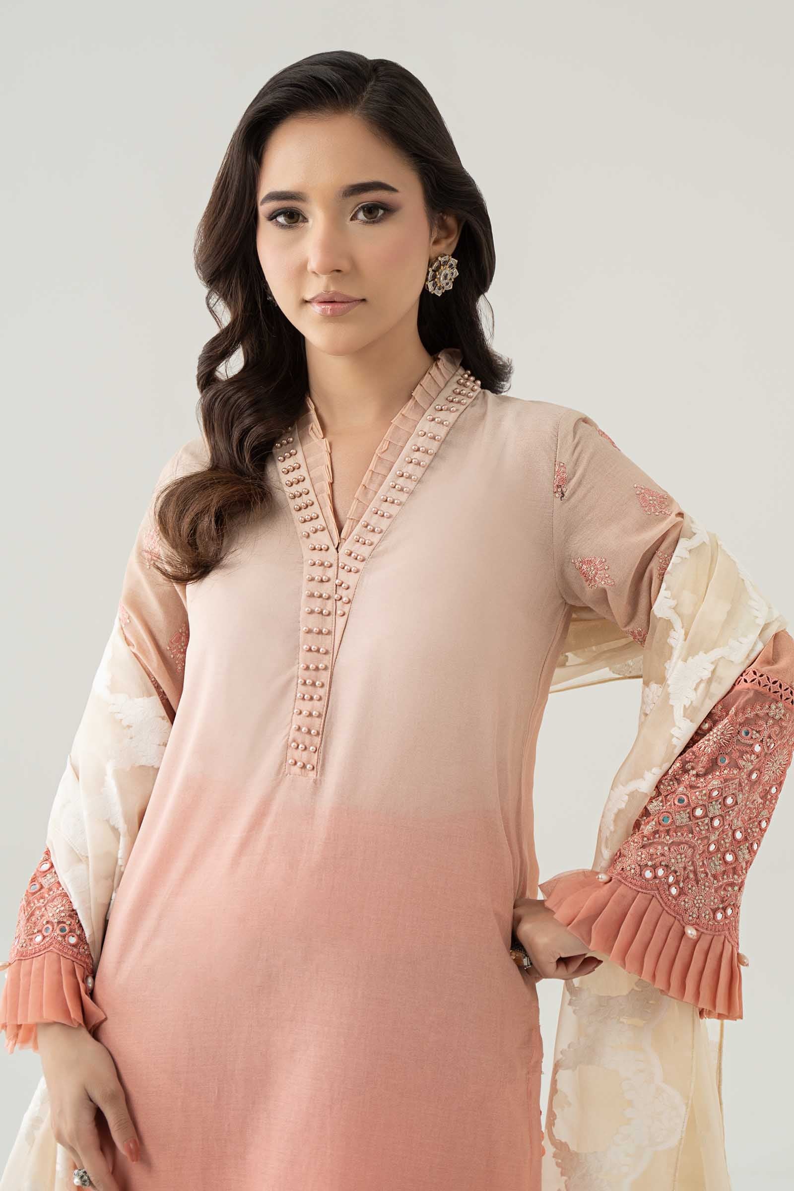3 Piece Dyed Lawn Suit - Image 2