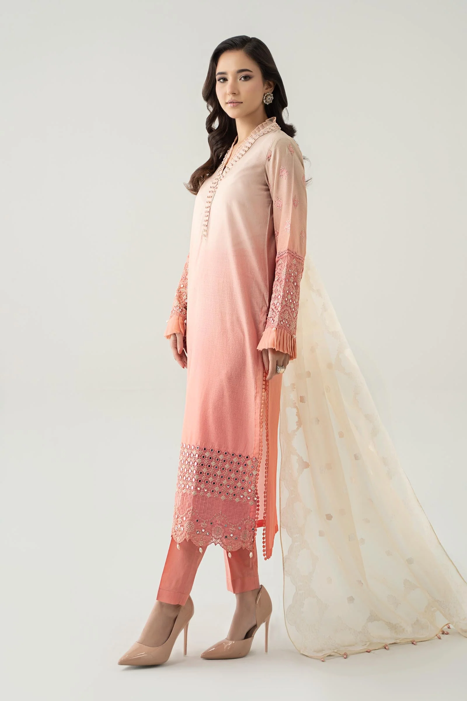 3 Piece Dyed Lawn Suit - Image 7