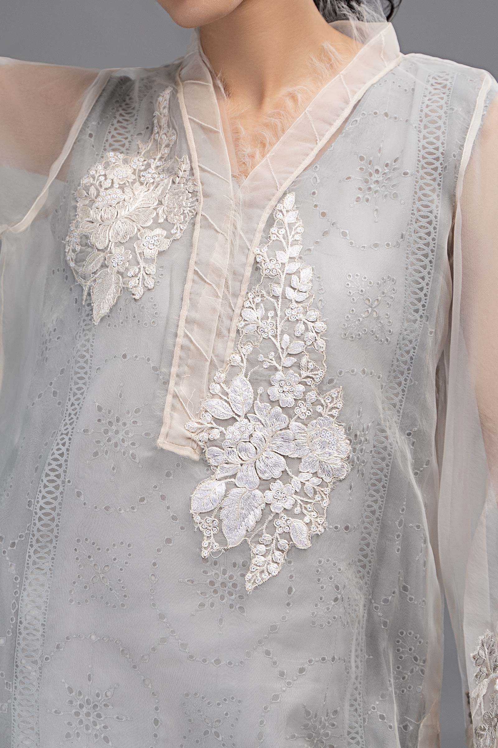 Suit White and Grey DW-EF23-66 - Image 3