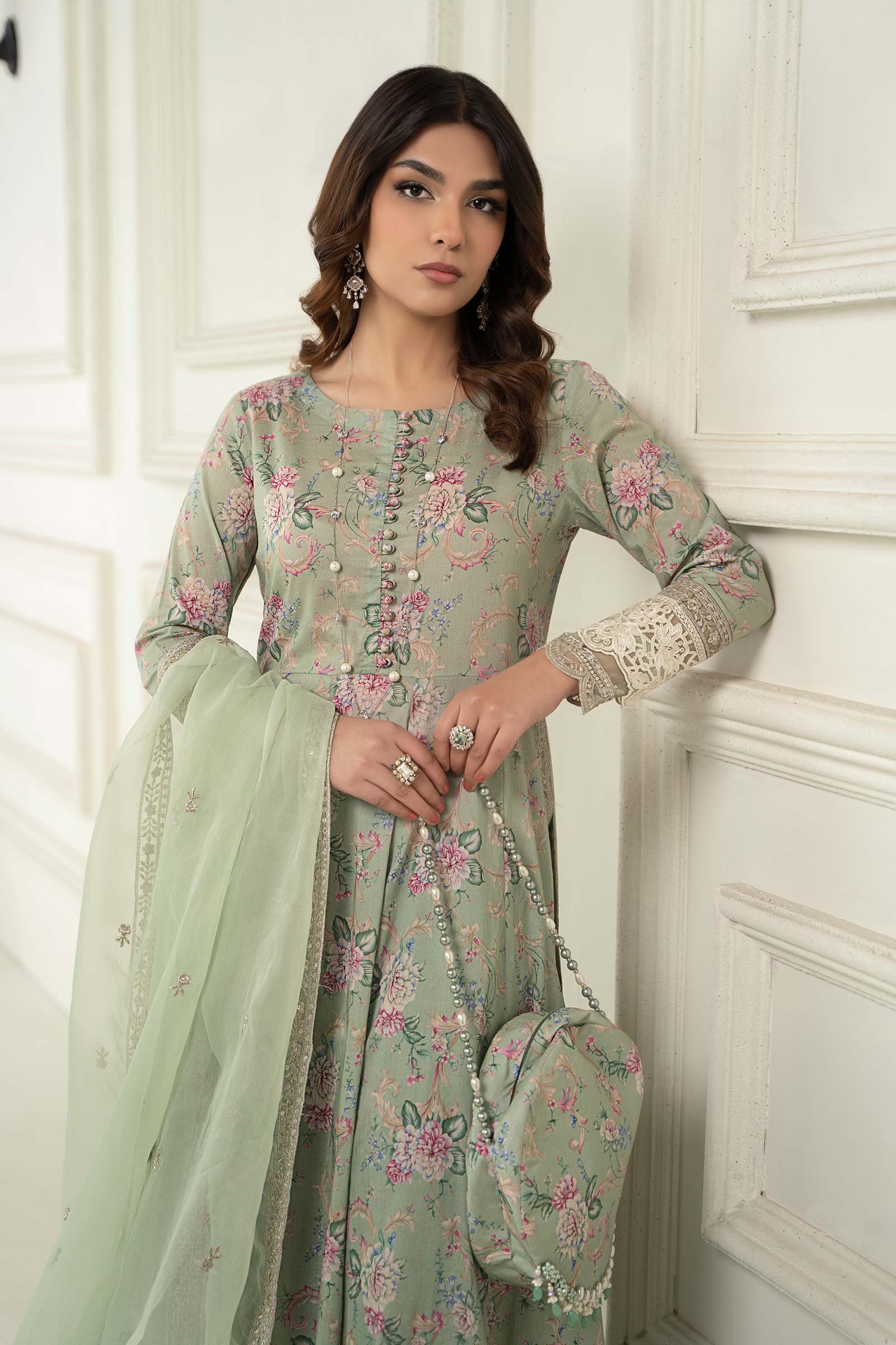 3 Piece Printed Lawn Suit - Image 2