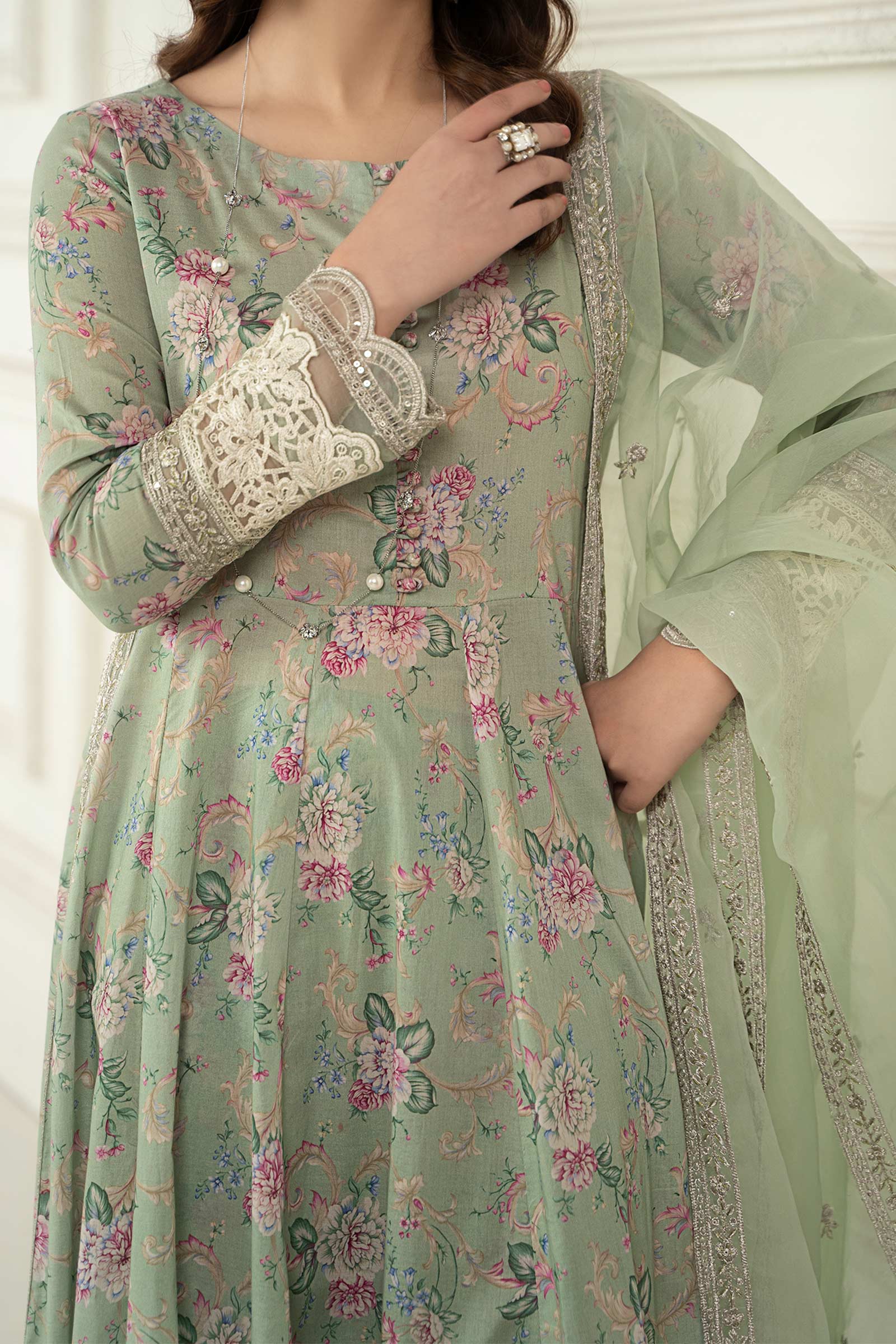 3 Piece Printed Lawn Suit - Image 3