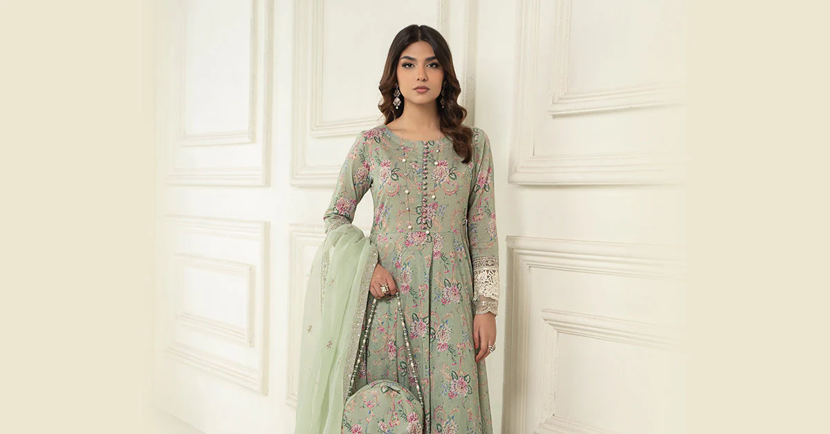 3 Piece Printed Lawn Suit - Image 8
