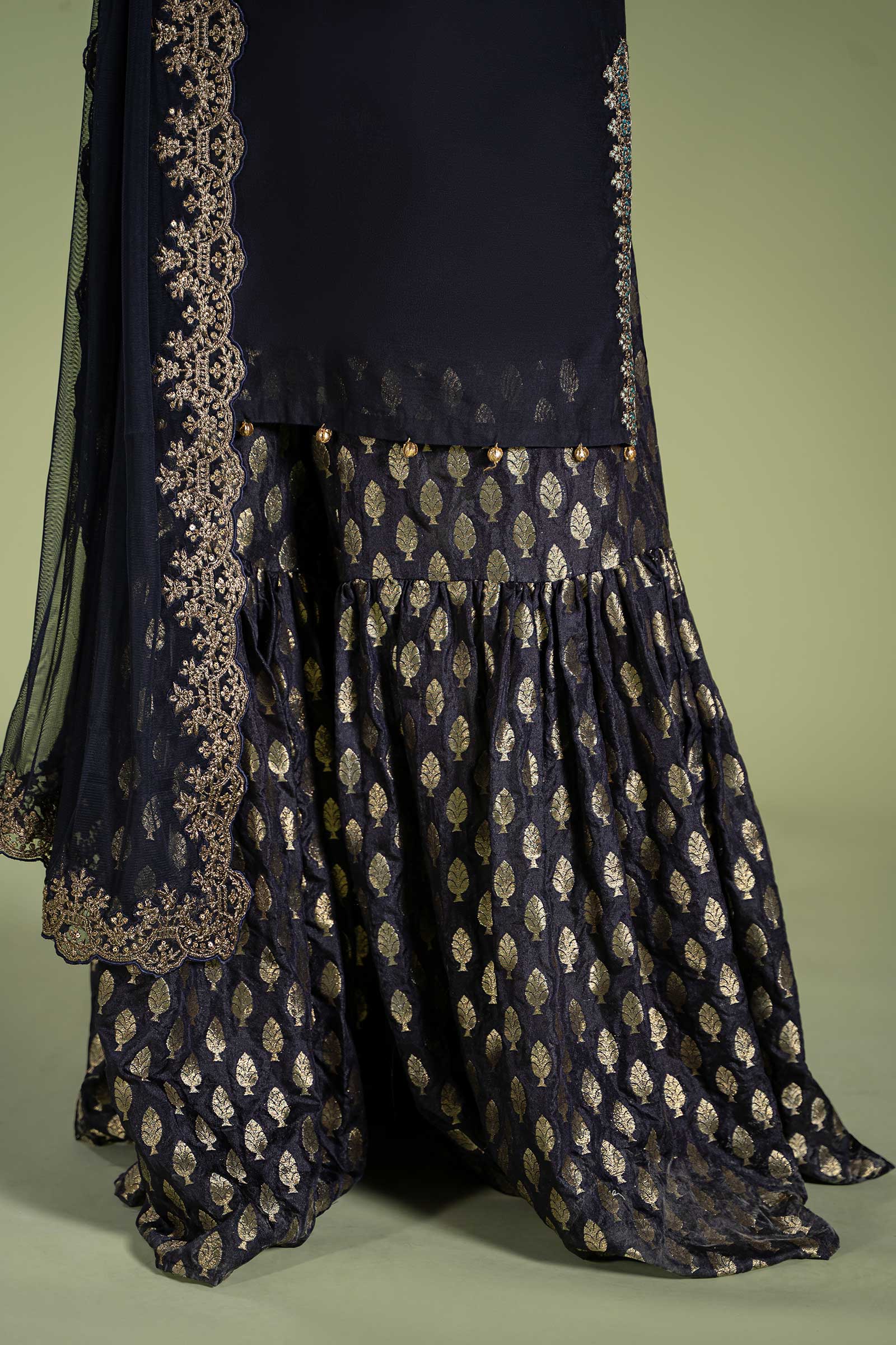 3 Piece Dyed Paper Cotton Suit - Image 7
