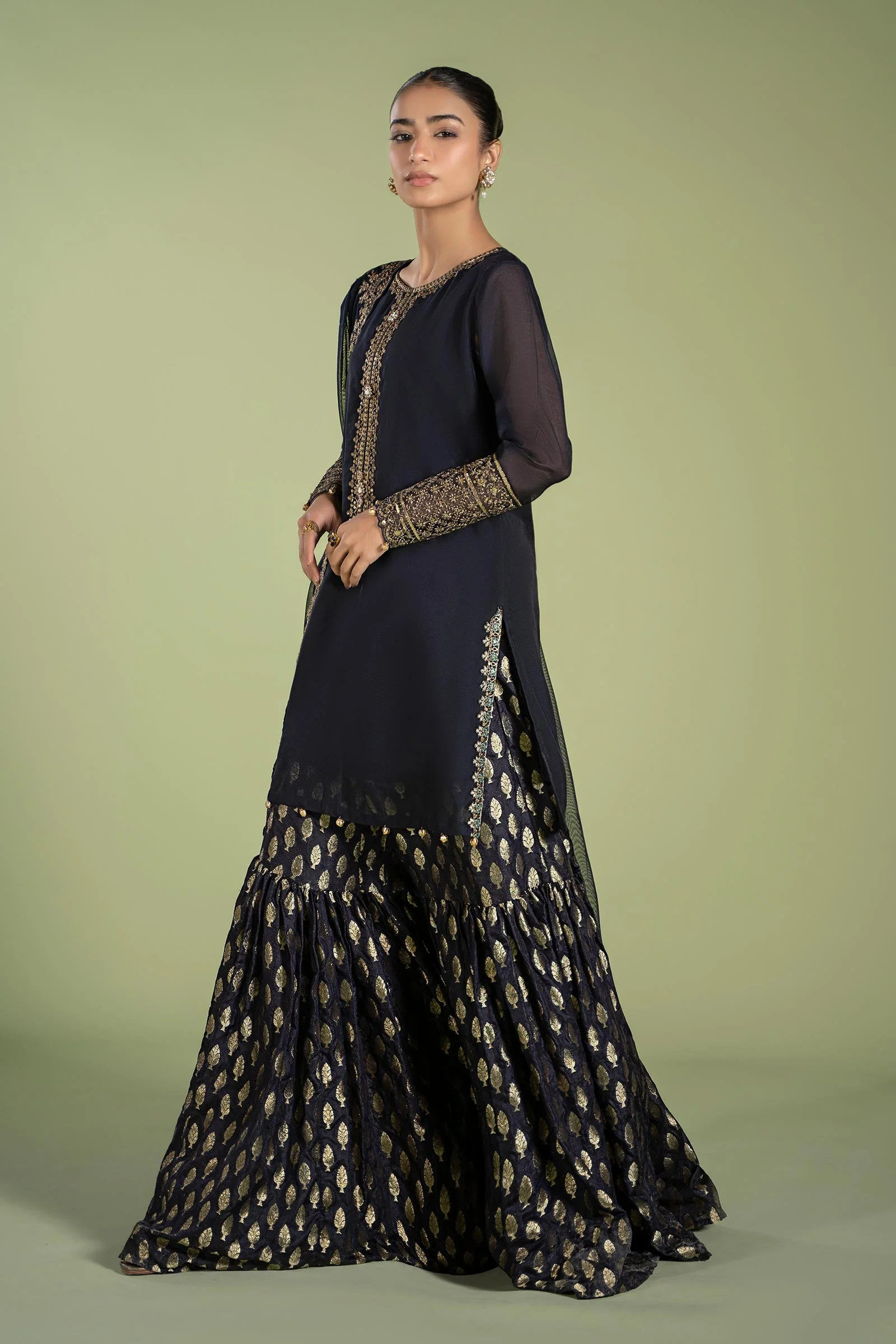 3 Piece Dyed Paper Cotton Suit - Image 8
