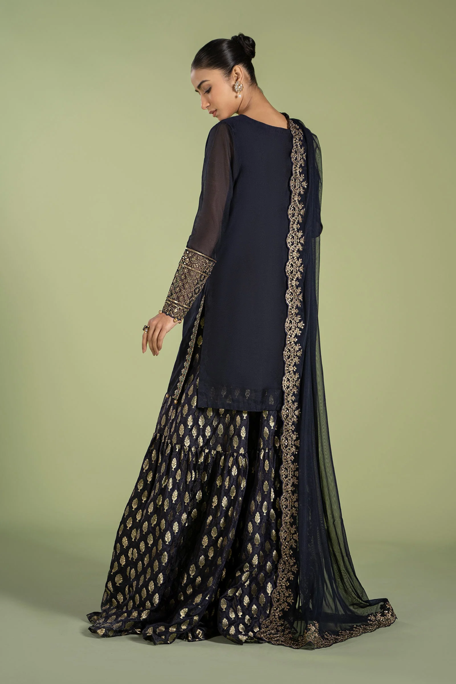 3 Piece Dyed Paper Cotton Suit - Image 9