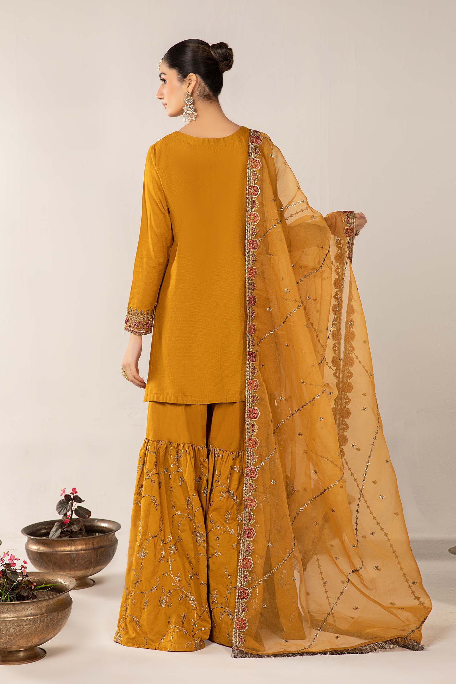 3 Piece Embroidered Dobby Suit - Image 12