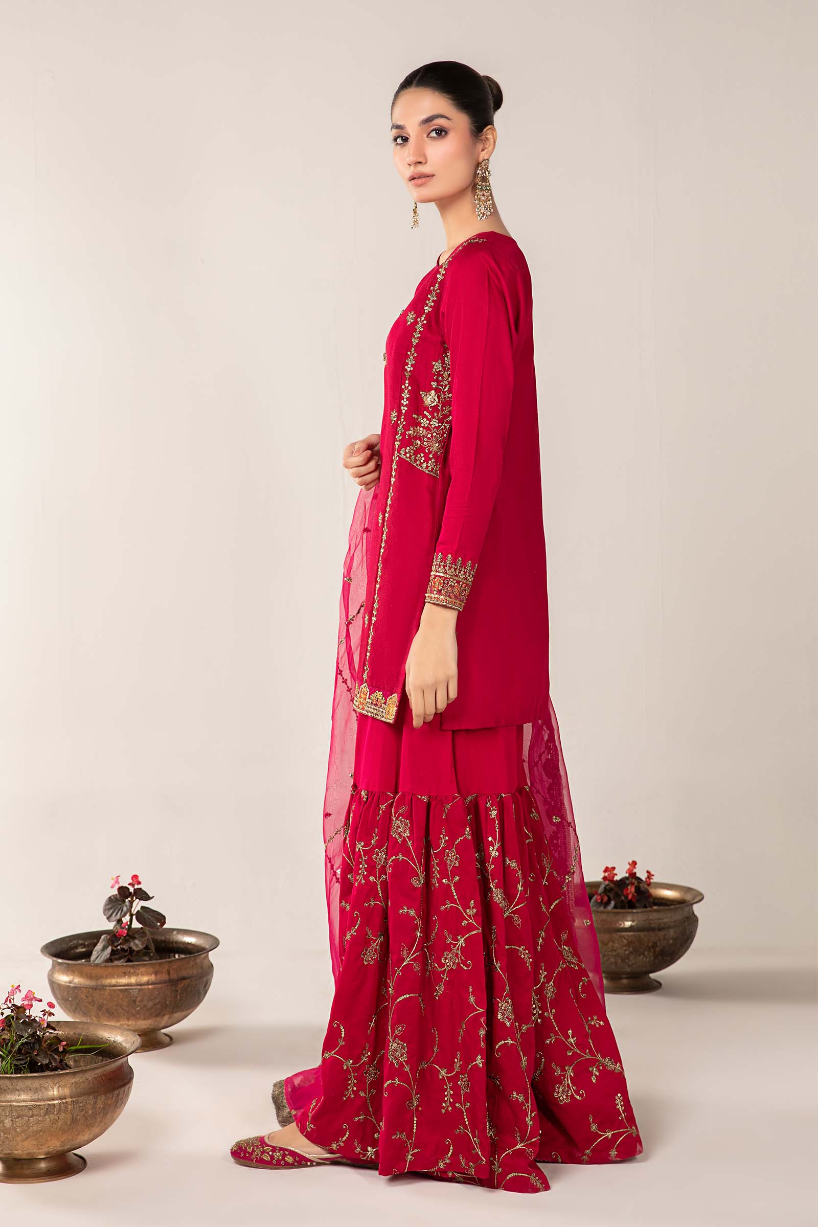 3 Piece Embroidered Dobby Lawn Suit - Image 3