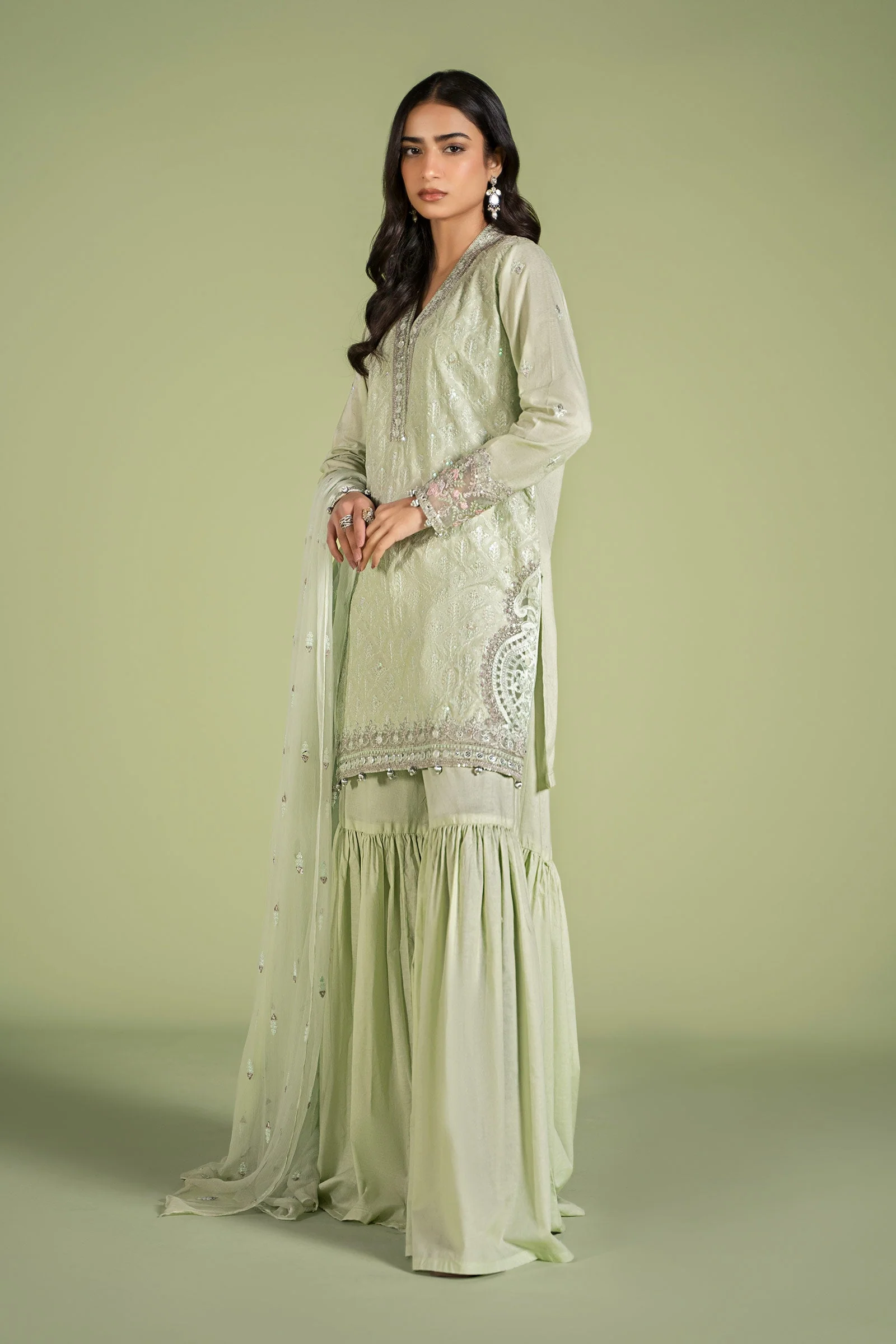 3 Piece Embroidered Lawn Suit - Image 6