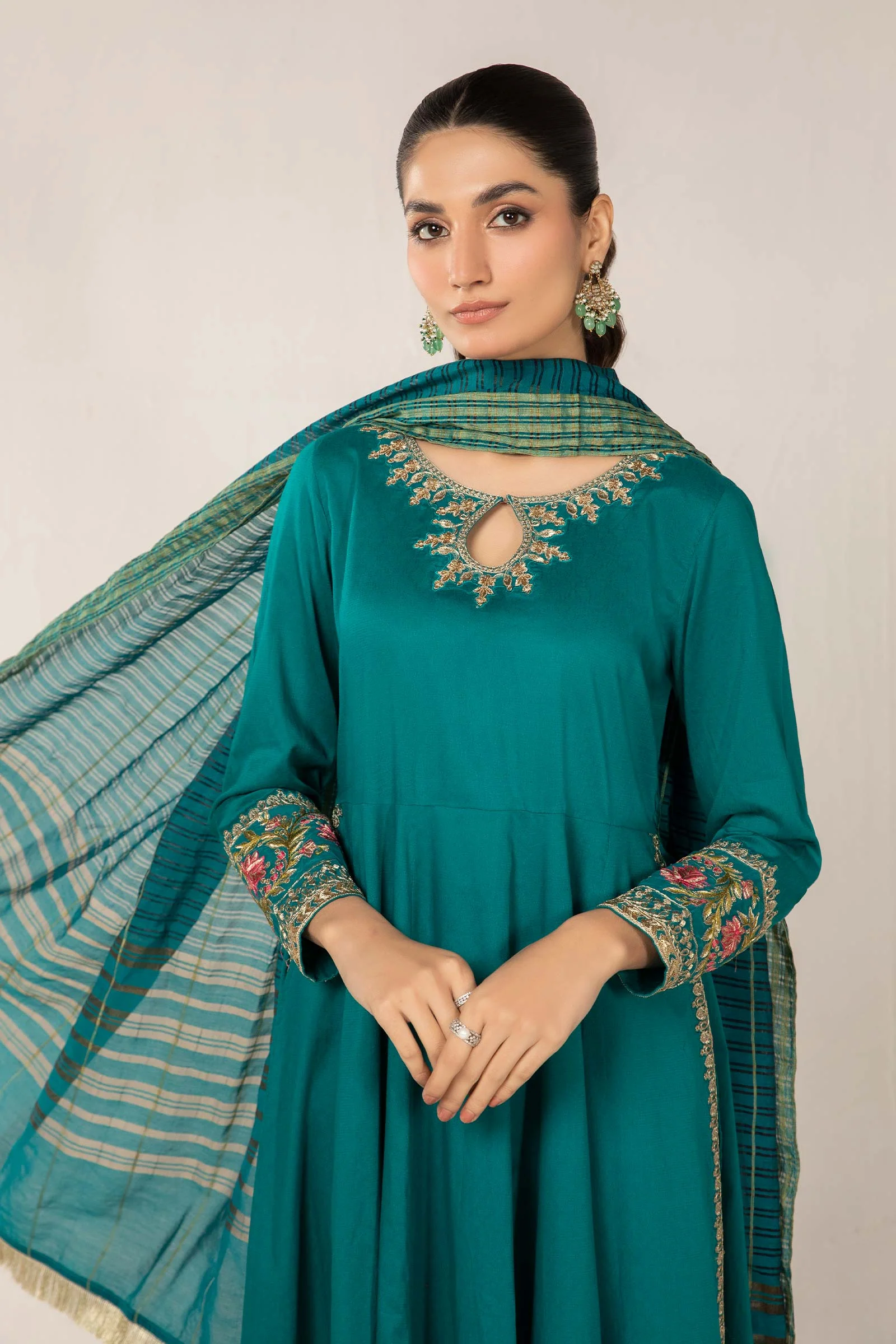 3 Piece Dyed Lawn Suit - Image 2