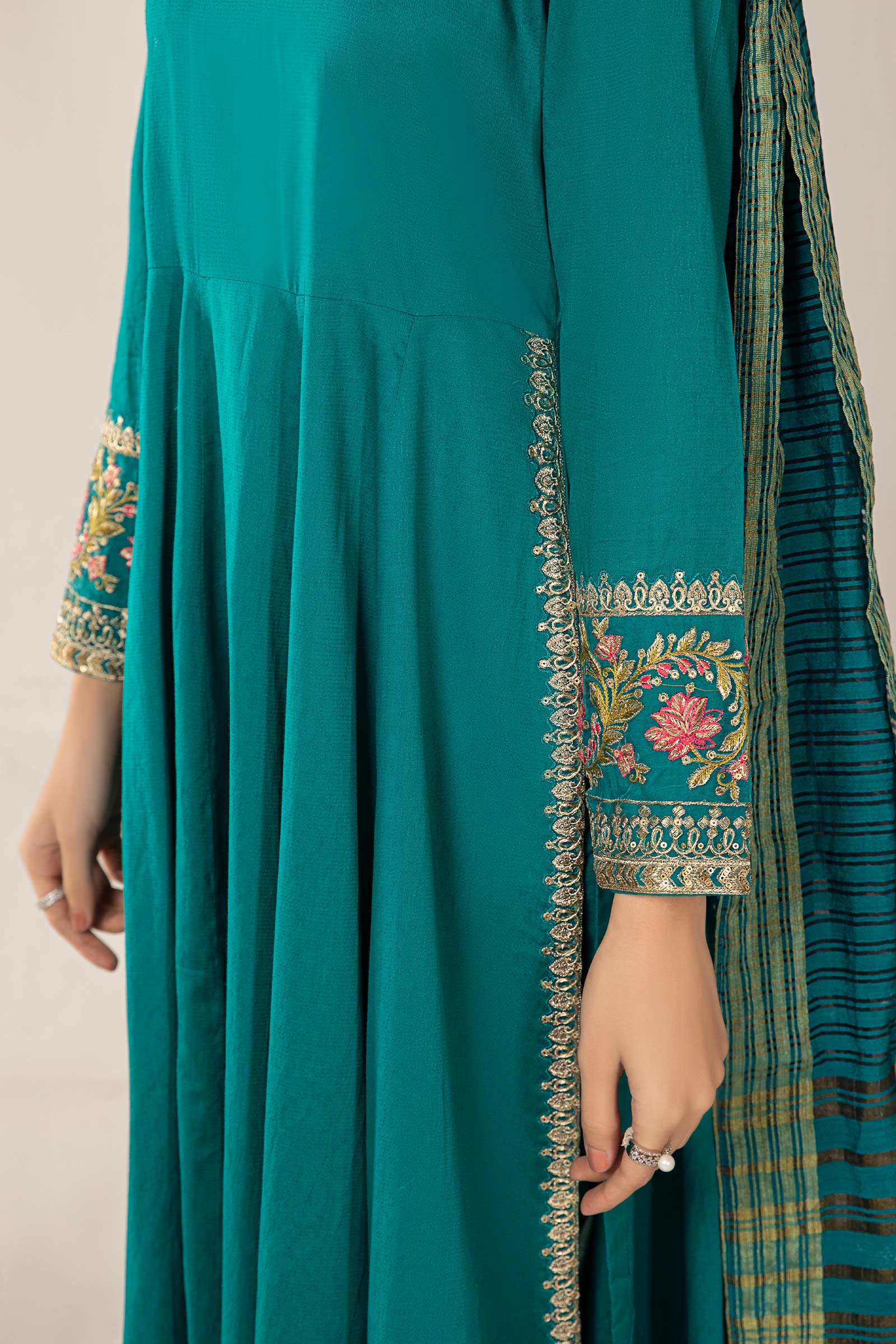 3 Piece Dyed Lawn Suit - Image 4