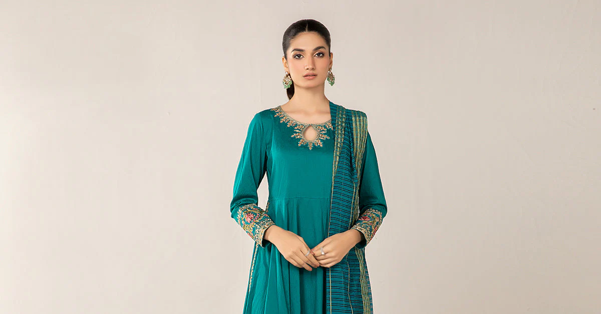 3 Piece Dyed Lawn Suit - Image 7