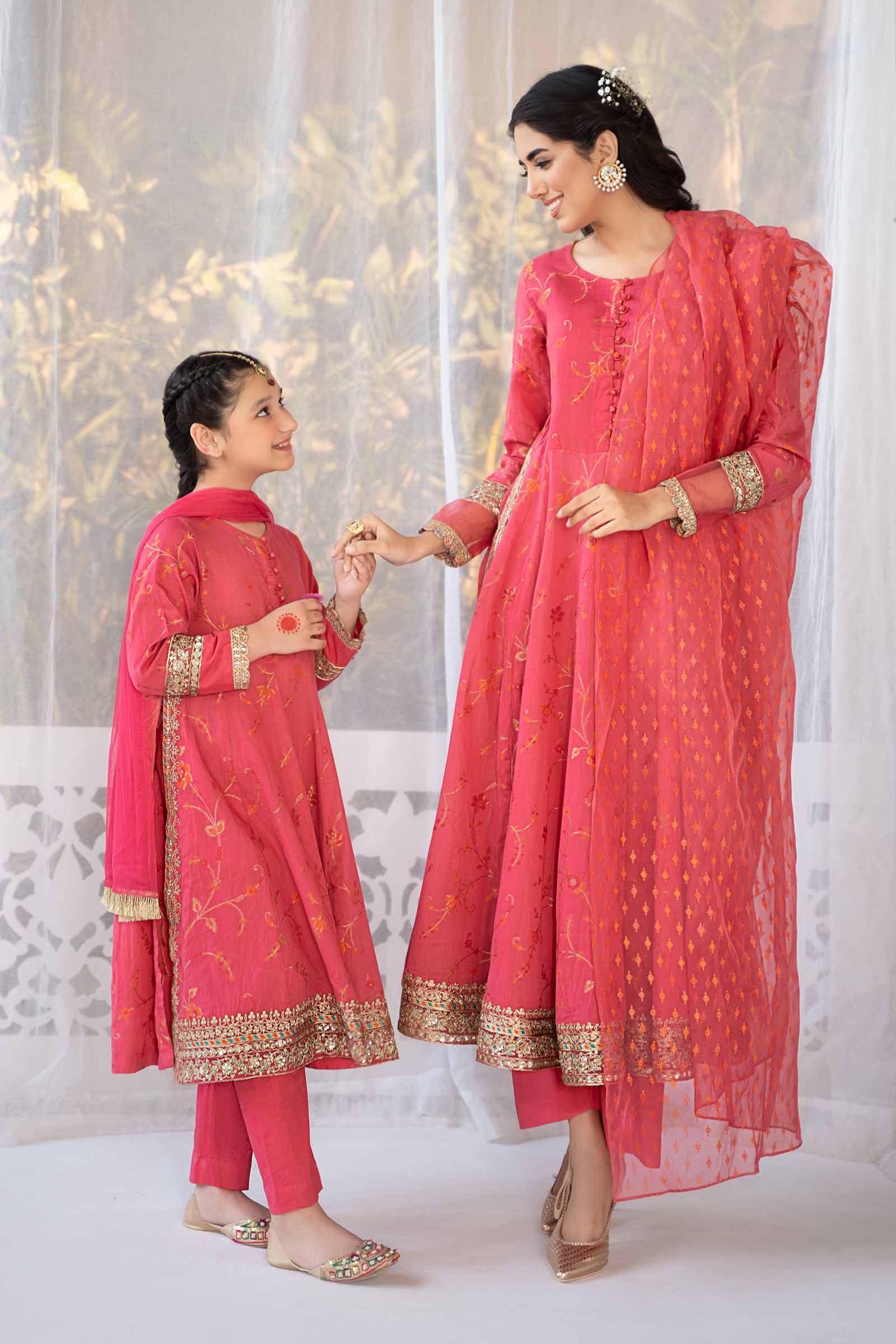3 Piece Embroidered Jacquard Broshia Suit - Image 2