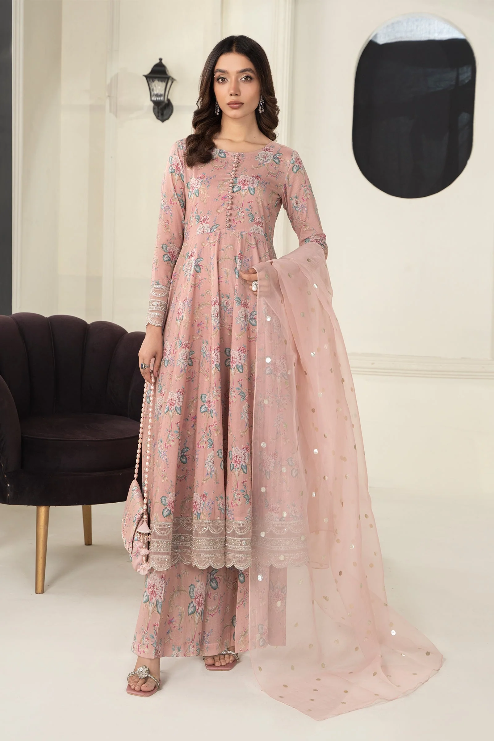 3 Piece Embroidered Lawn Suit