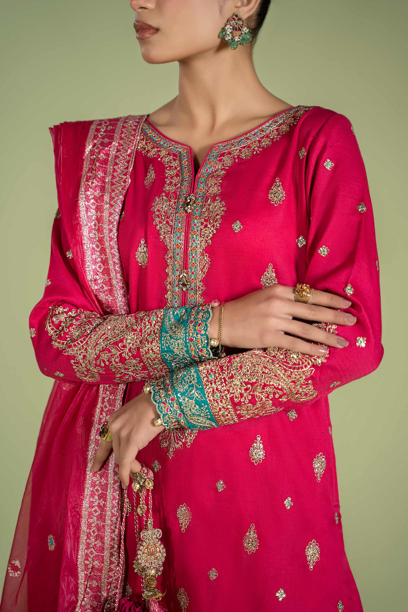 3 Piece Embroidered Lawn Suit - Image 5