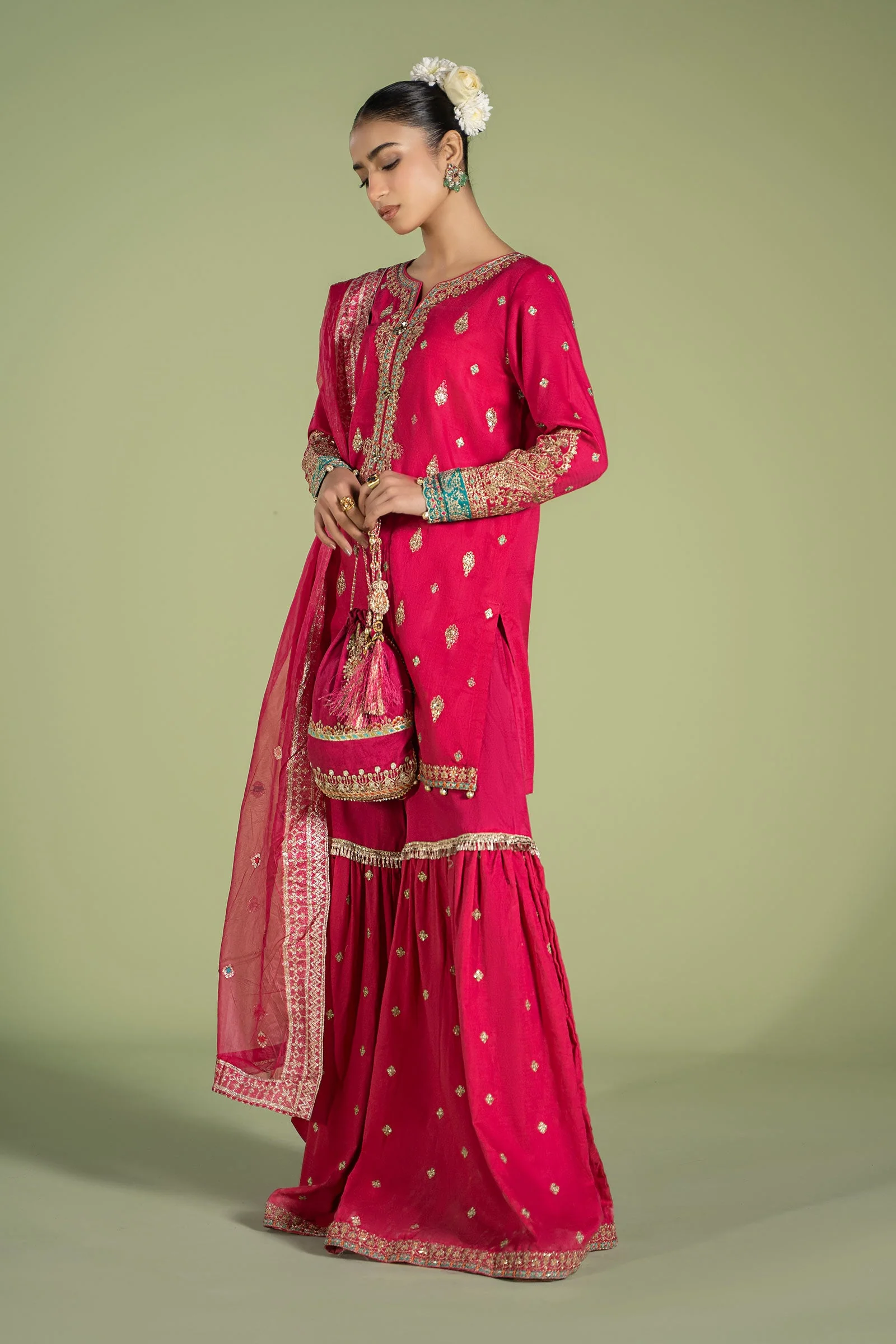 3 Piece Embroidered Lawn Suit - Image 7