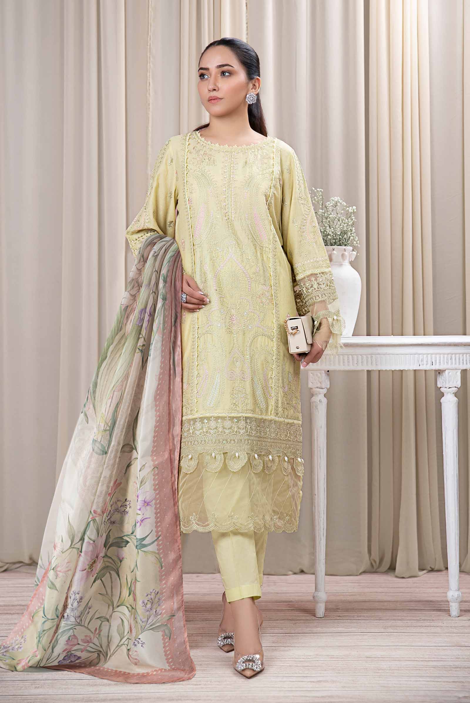 3 Piece Dyed Self Jacquard Suit