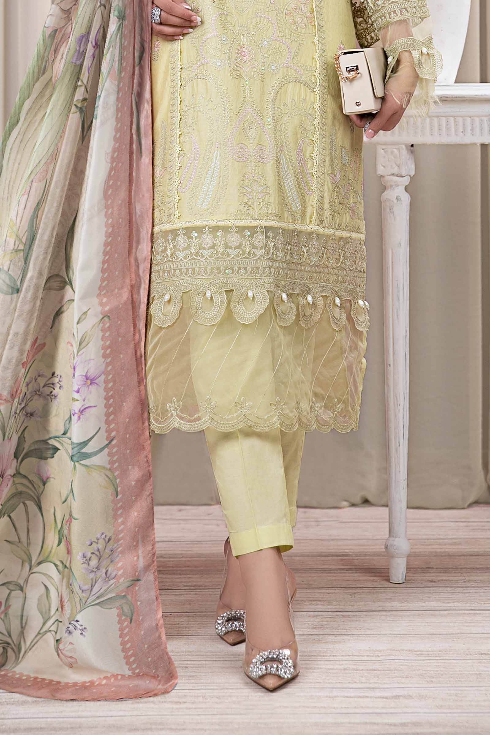 3 Piece Dyed Self Jacquard Suit - Image 4