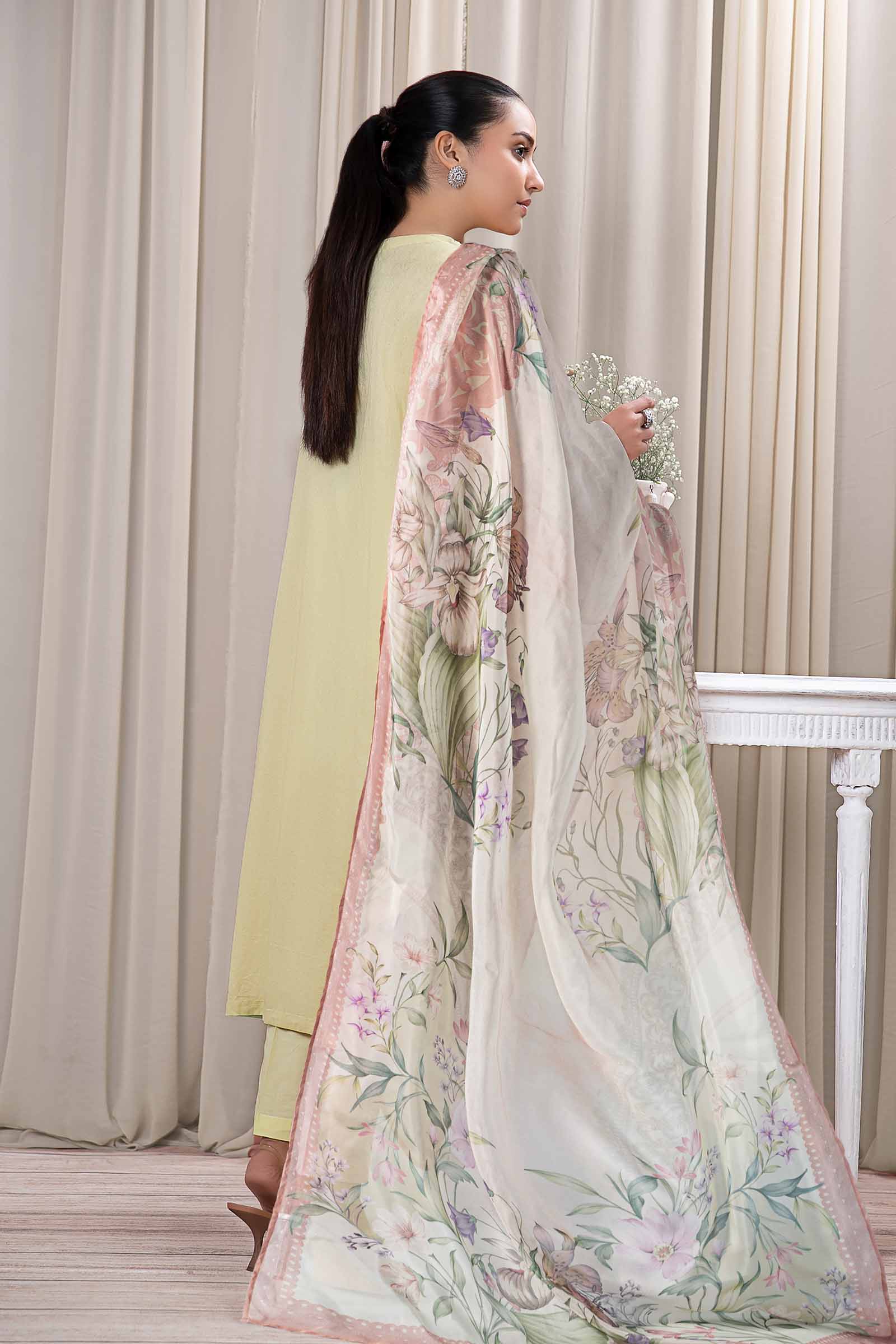 3 Piece Dyed Self Jacquard Suit - Image 6