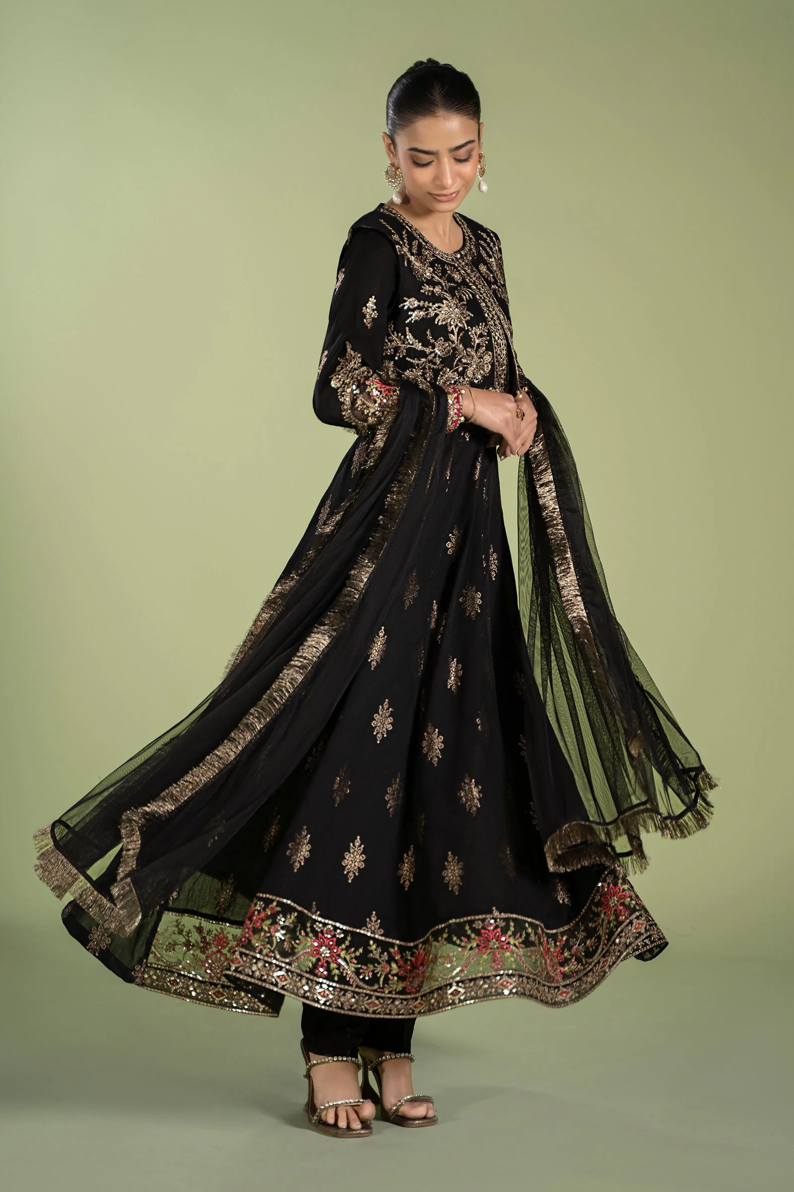 3 Piece Printed Jacquard Suit - Image 6