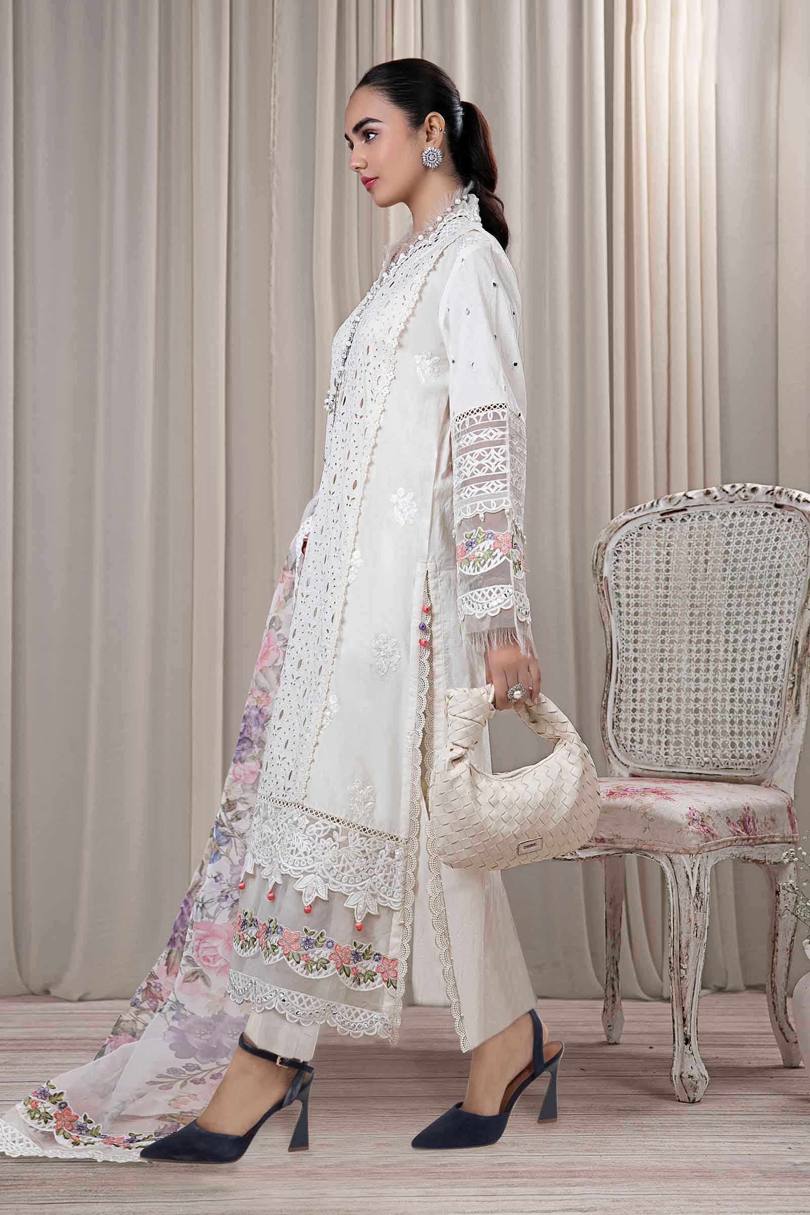 3 Piece Embroidered Dobby Suit - Image 5