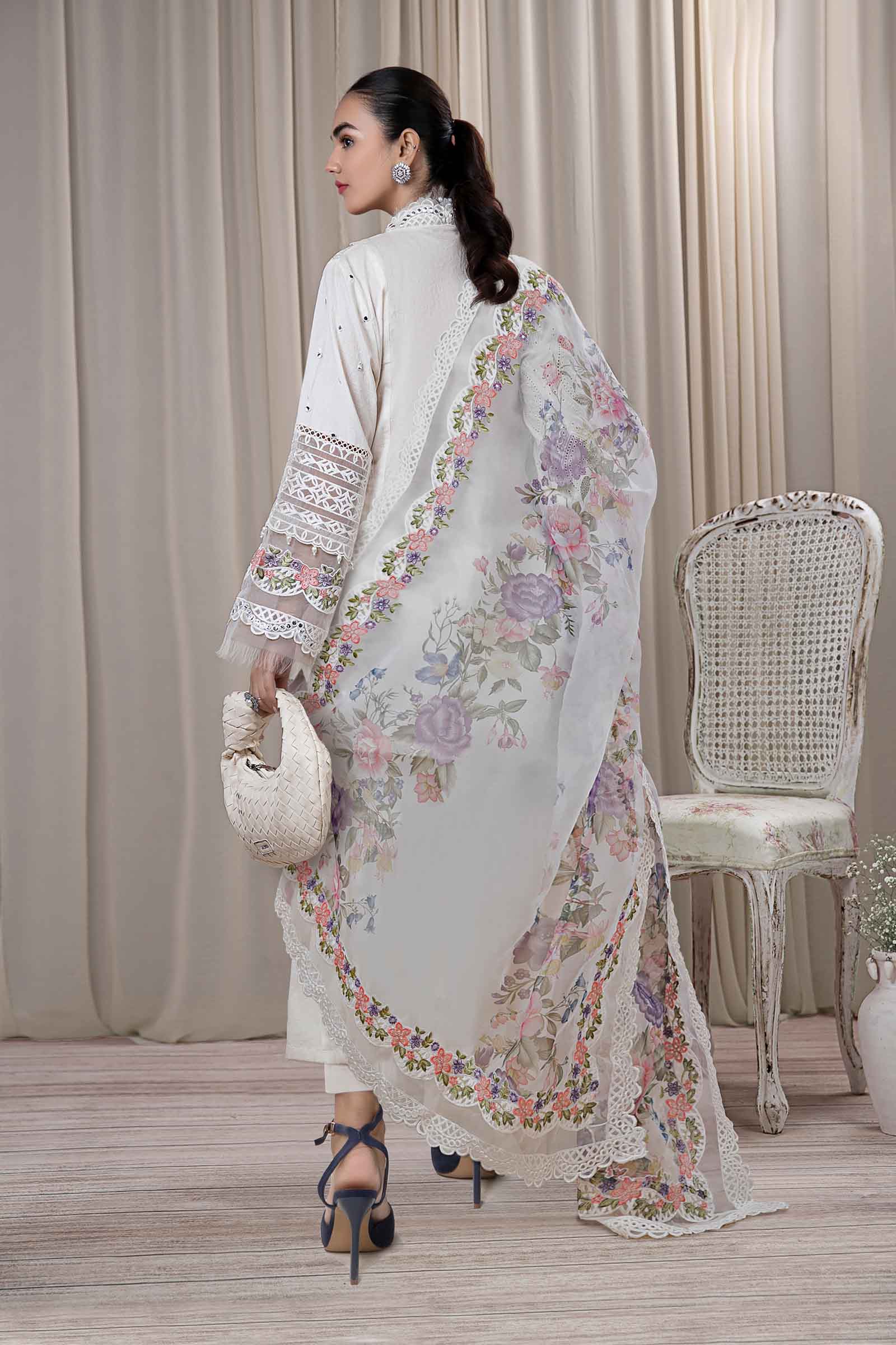 3 Piece Embroidered Dobby Suit - Image 6