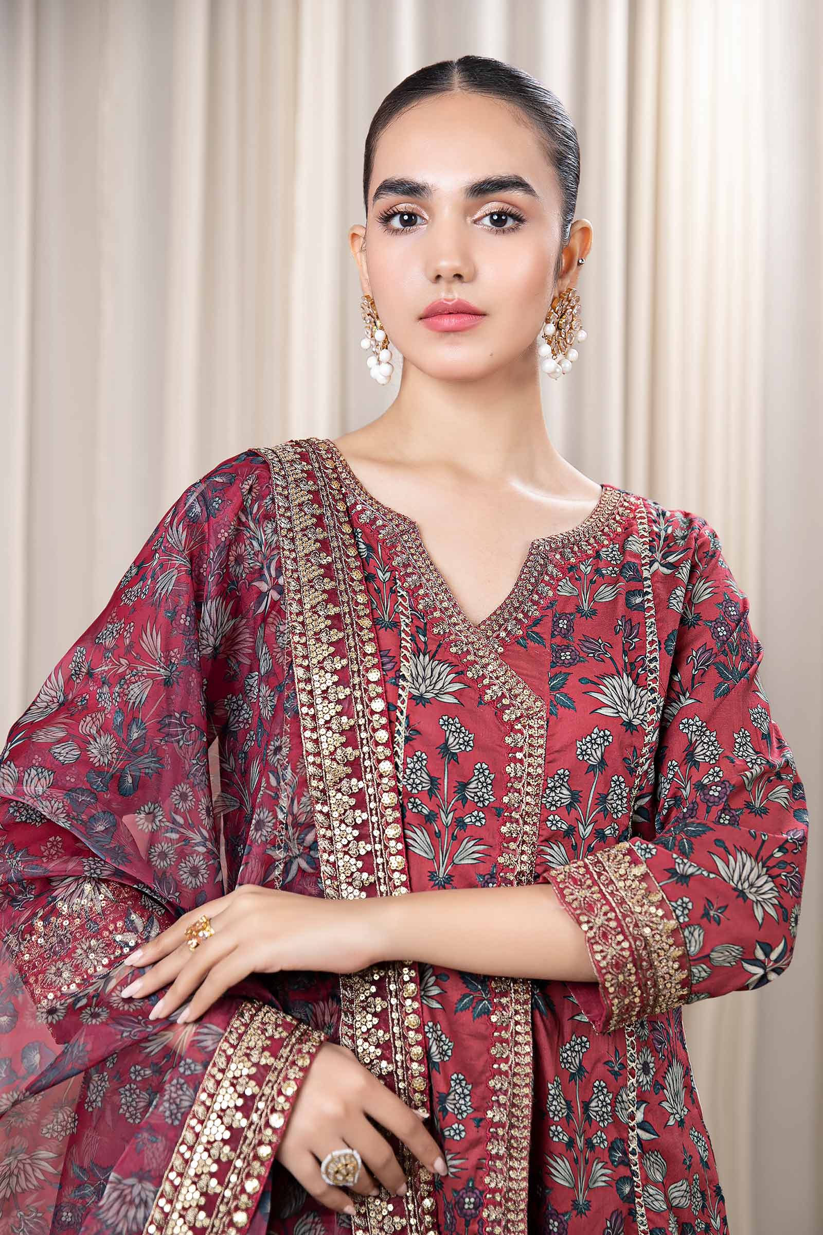 3 Piece Printed Lawn Suit - Image 5