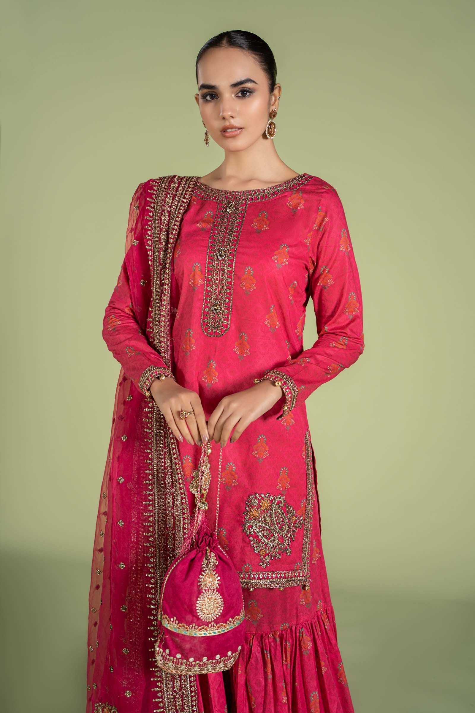 3 Piece Embroidered Lawn Suit - Image 2