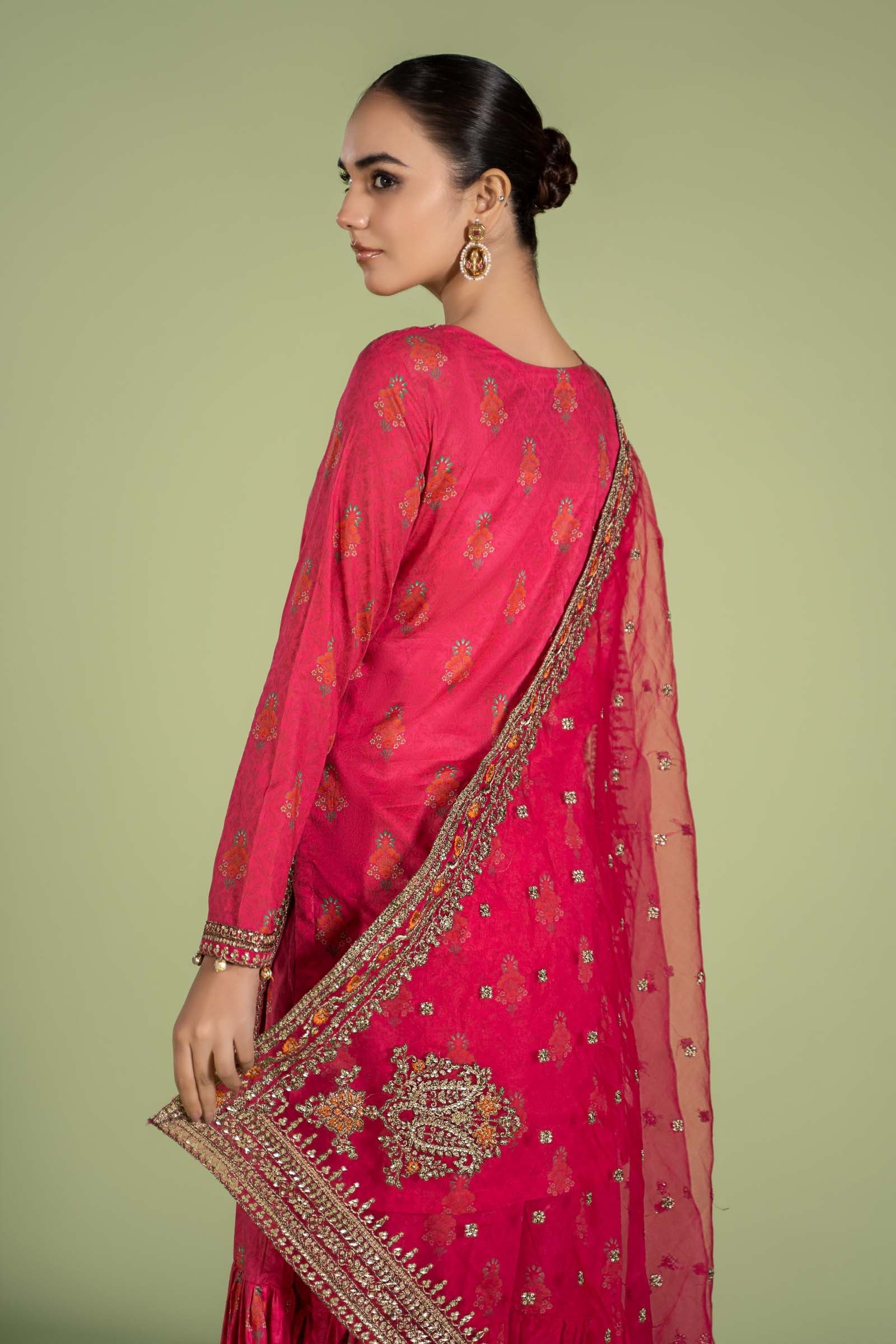 3 Piece Embroidered Lawn Suit - Image 6