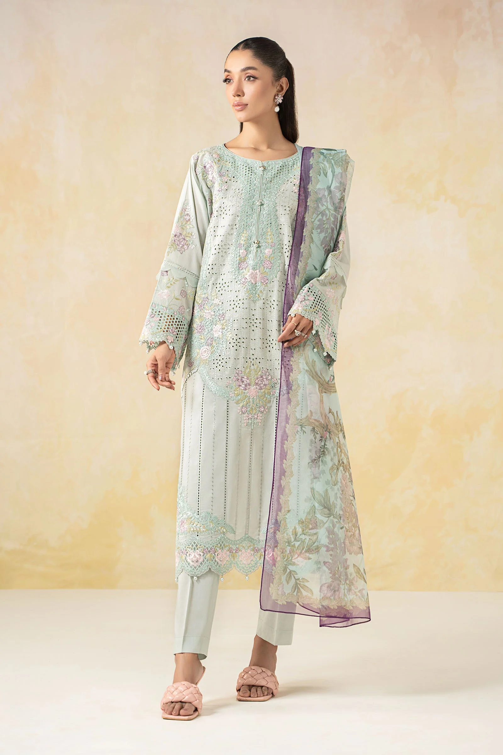 3 Piece Embroidered Lawn Suit