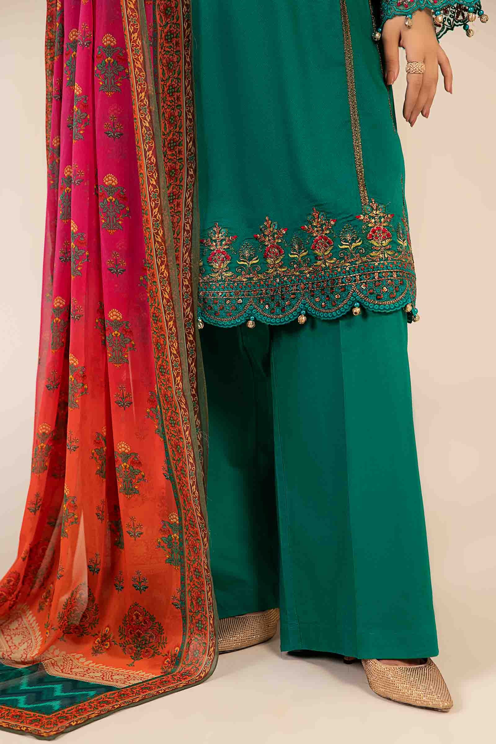 3 Piece Embroidered Dobby Suit - Image 4