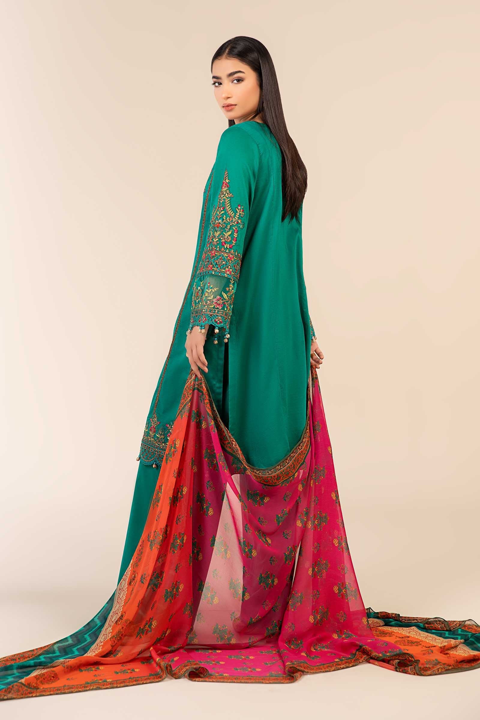3 Piece Embroidered Dobby Suit - Image 7
