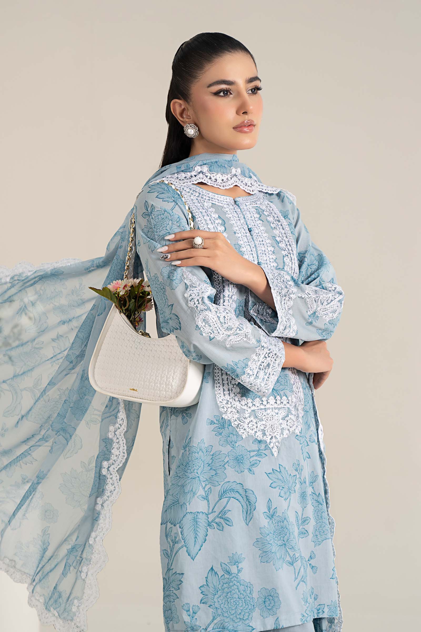 3 Piece Printed Lawn Suit - Image 2