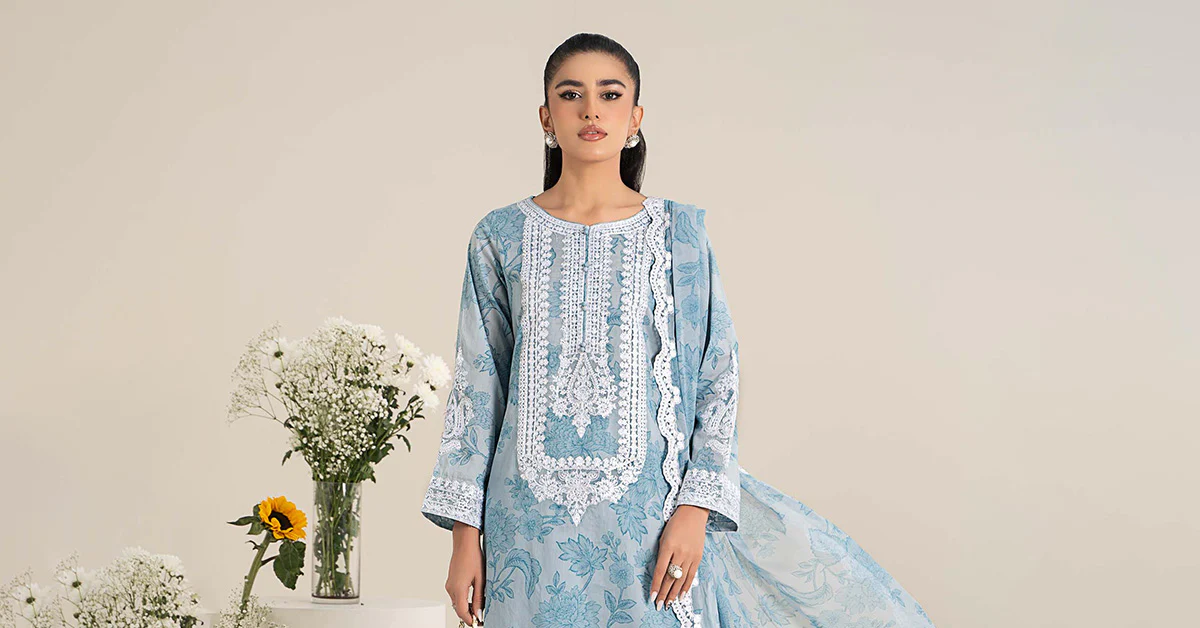 3 Piece Printed Lawn Suit - Image 7