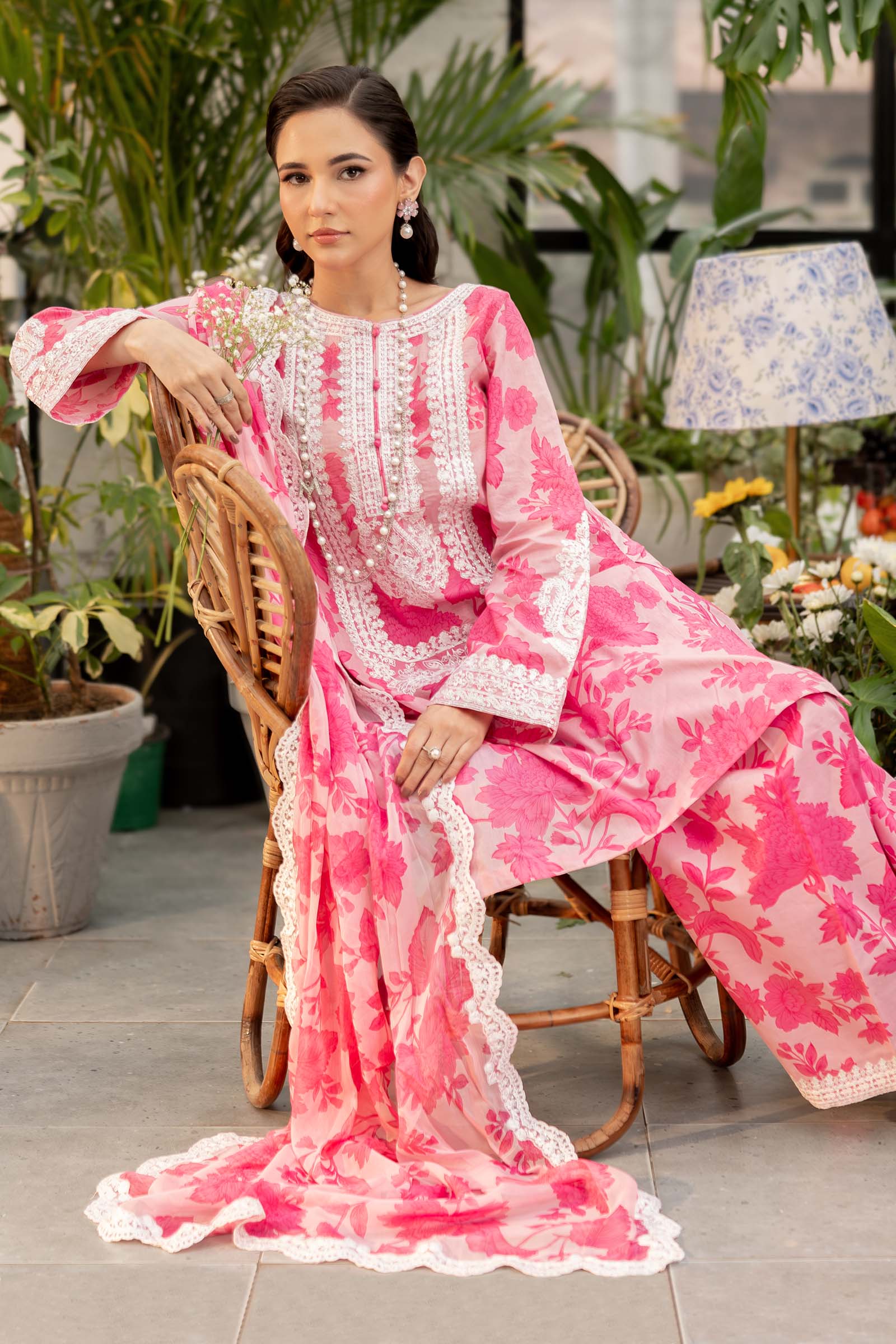 3 Piece Printed Lawn Suit - Image 2