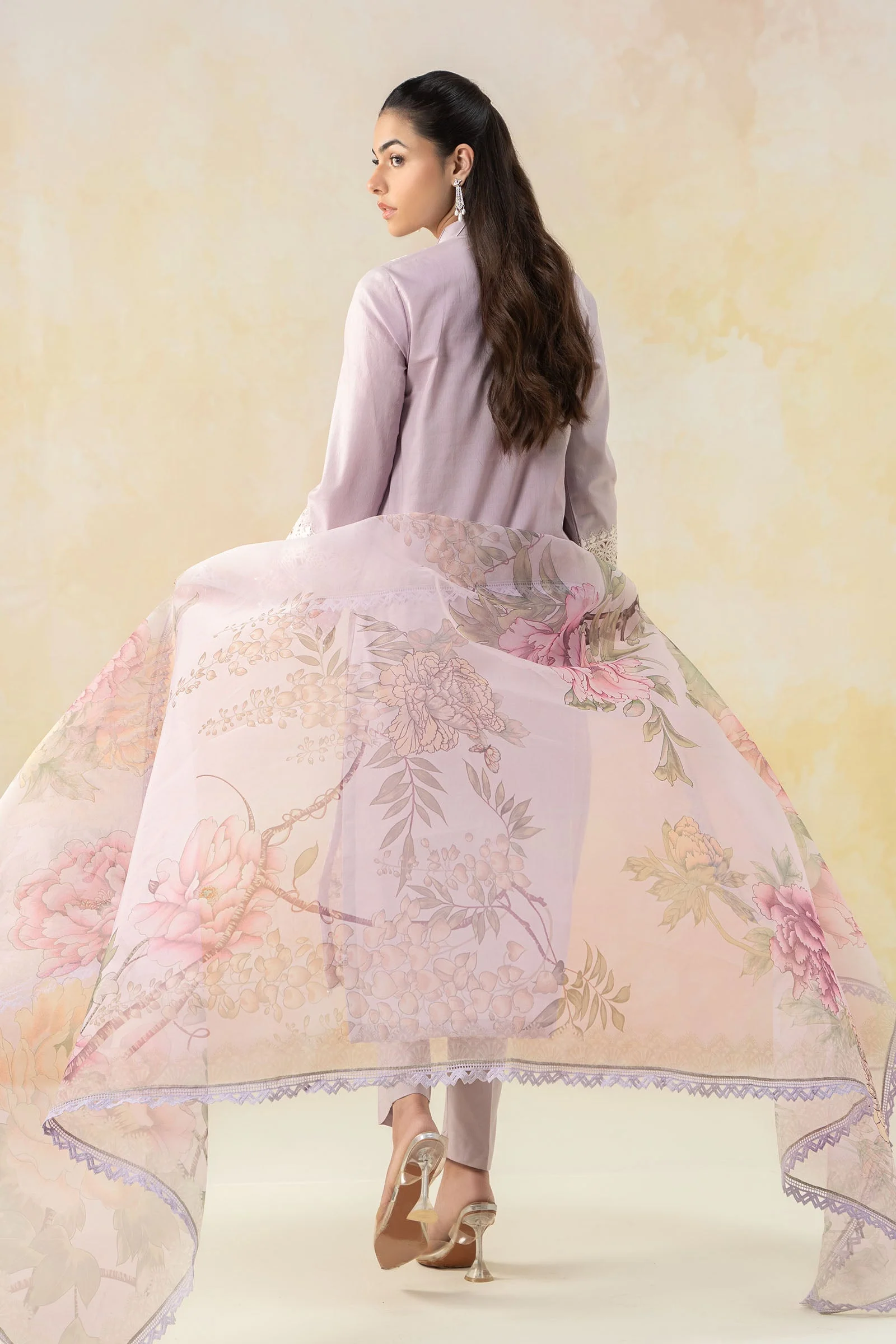 3 Piece Embroidered Dobby Lawn Suit - Image 11