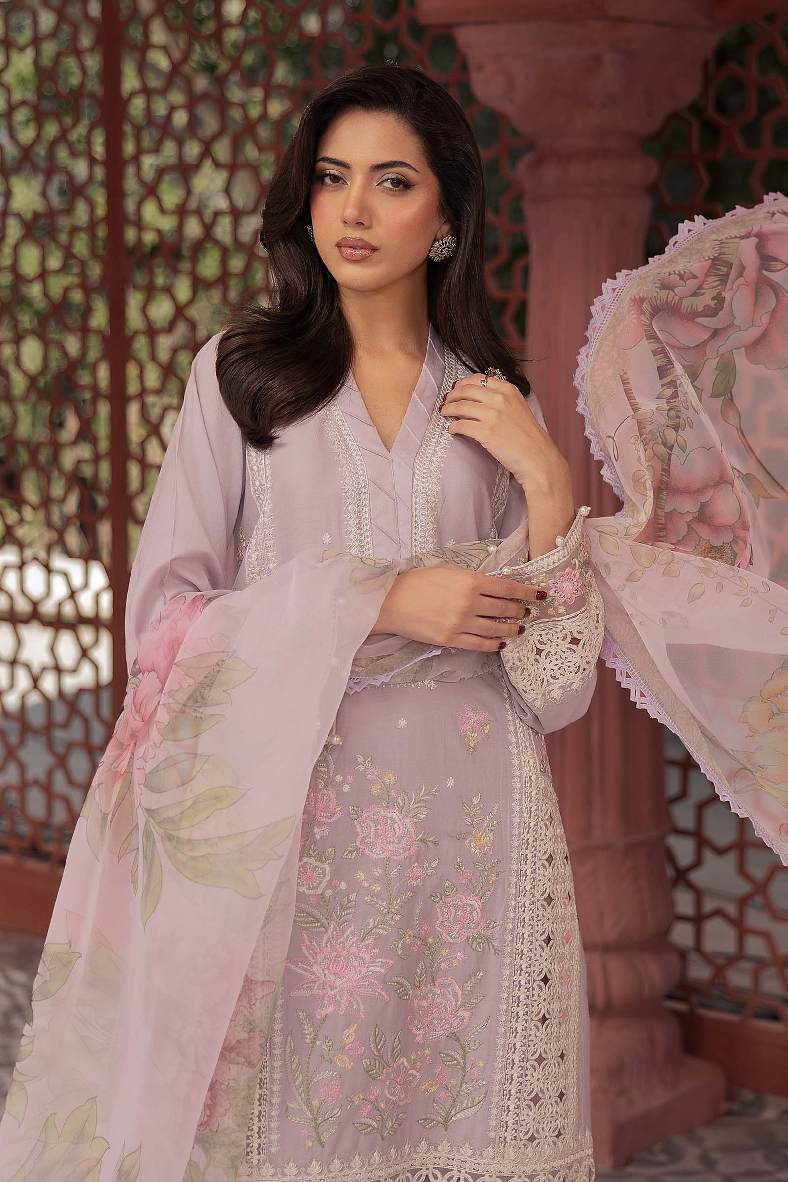 3 Piece Embroidered Dobby Lawn Suit - Image 2