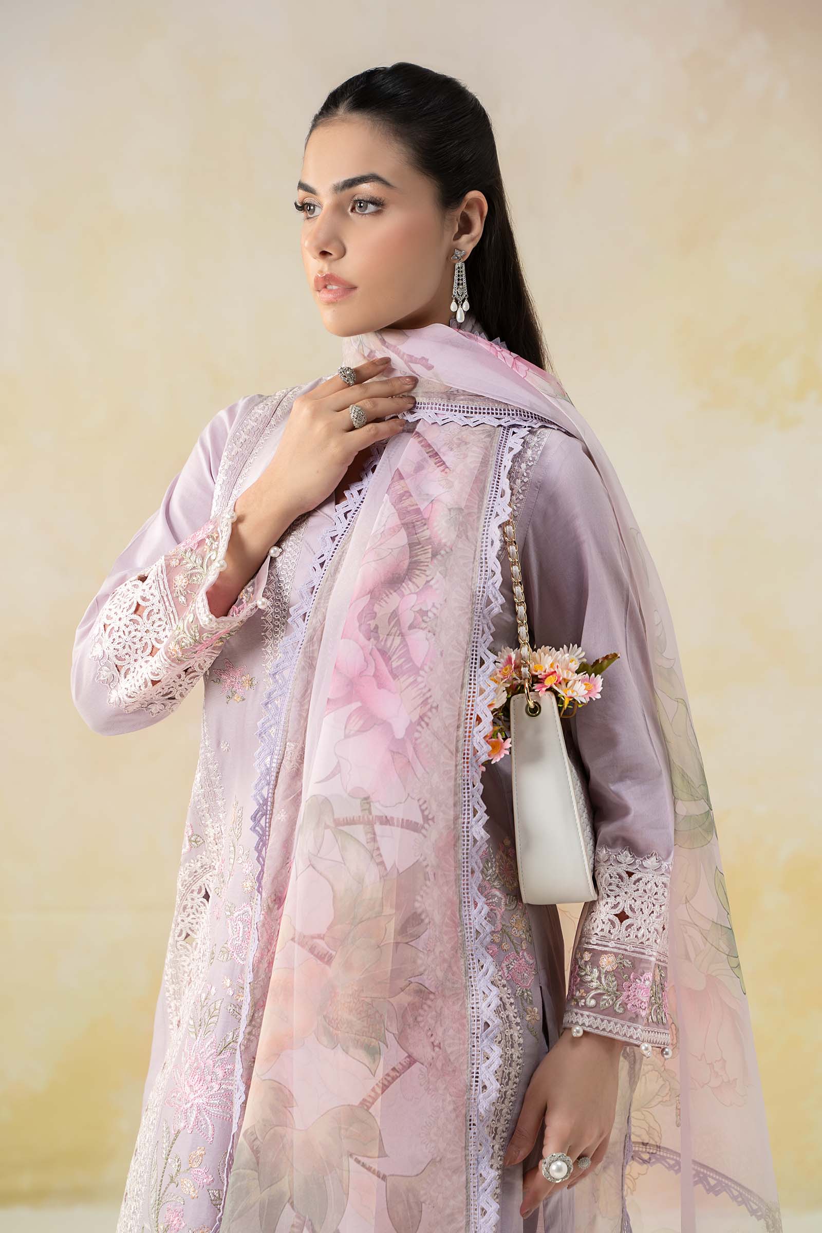 3 Piece Embroidered Dobby Lawn Suit - Image 8